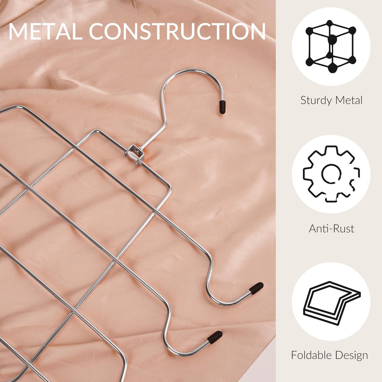 ZEDODIER 6 Pack Tank Top Hanger, Space Saving Bra Hangers, Non-Slip Hanging Sport Bras Holder, Closet Organizers and Storage for Camisoles Tank Tops Bras Ties Swimsuits Strappy Dress, Silver