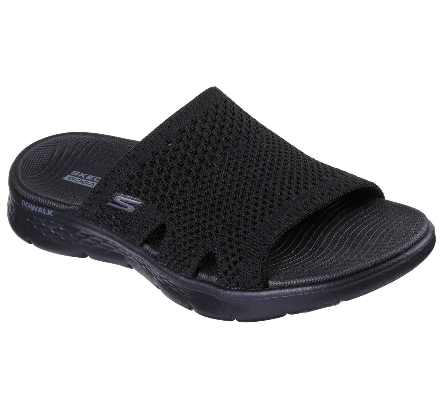 Skechers Women's On-The-Go GO Walk Flex Sandal - Elation, Black/Black, 9