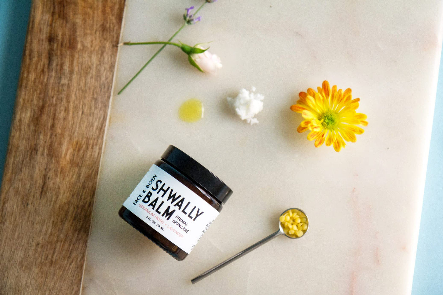 Shwally Tallow & Calendula Face and Body Balm - Paleo and Primal - 100% Grass Fed Tallow, Avocado and Olive Oil with Calendula Flowers (Unscented, 4)