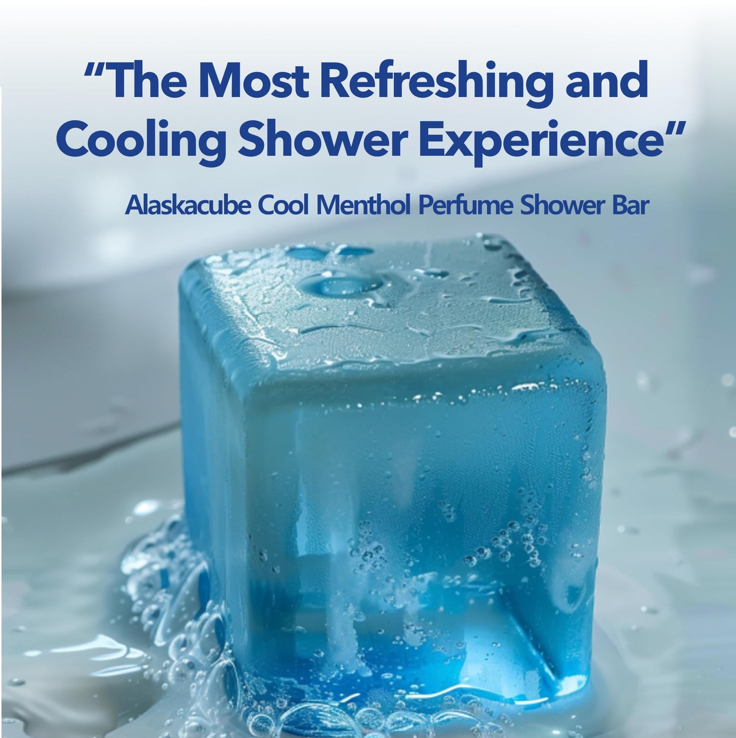 Alaskacube Cool Menthol Shower Bath Body Soap Bar Cleanser Refreshing Cooling Effect Rich Foam for Body (Pack of 3) | 3% Menthol | Body Wash, Shampoo for Men Women Bundle Value Set (Mint, Menthol)