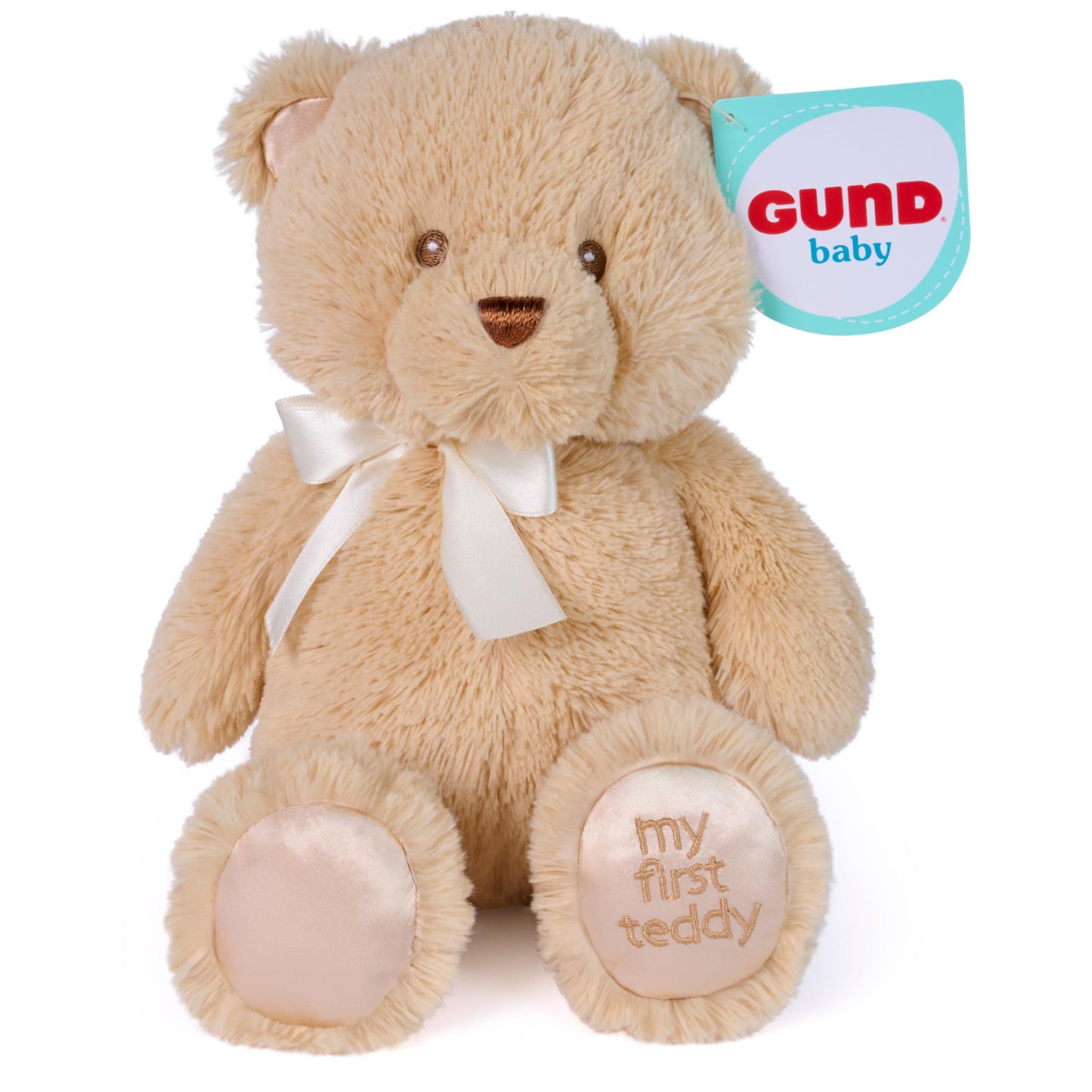 Baby GUND My First GUND Teddy Bear, Ultra Soft Animal Plush Toy for Babies and Newborns, Tan, 10”