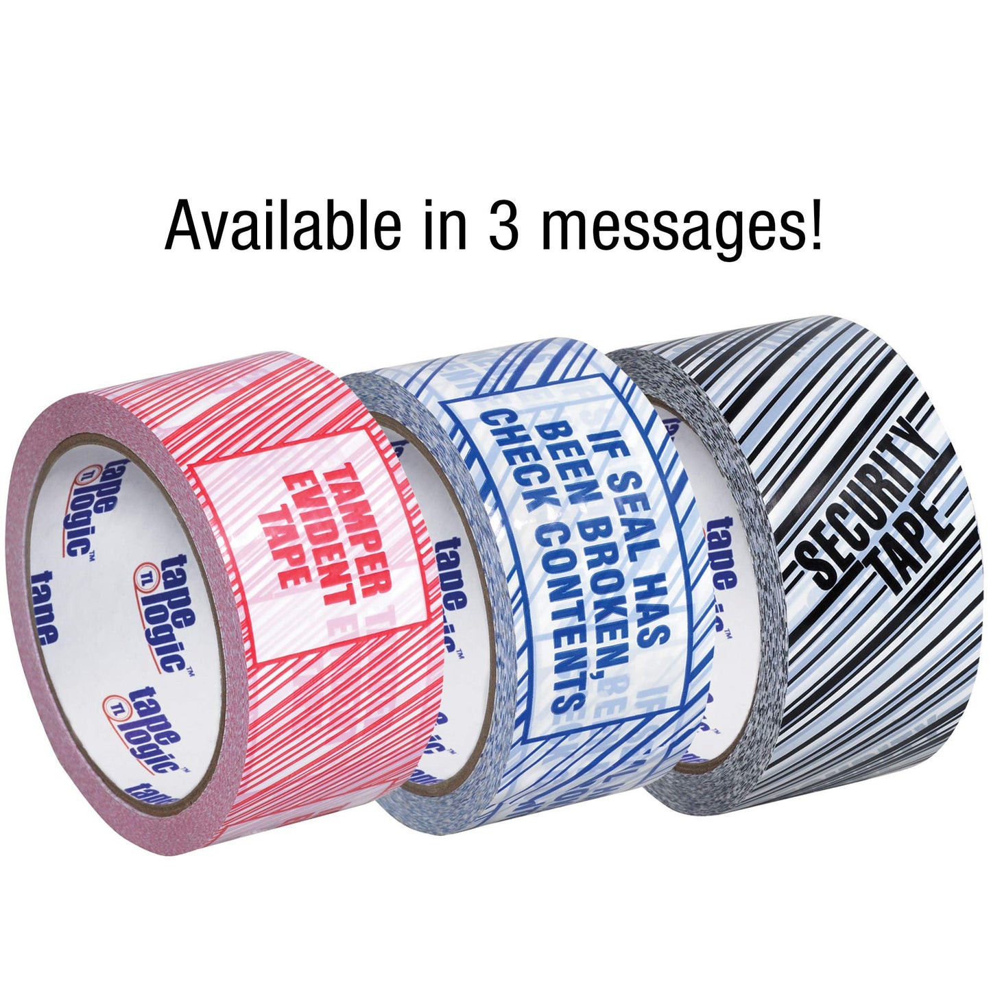 AVIDITI Packaging Tape for Boxes, 2in x 110 Yards, 2.5 Mil, 6-Pack | Security Tamper Evident Printed Tape Strong for Packing, Mailing, Boxing, Package, Shipping, Identification of Tampered Packages