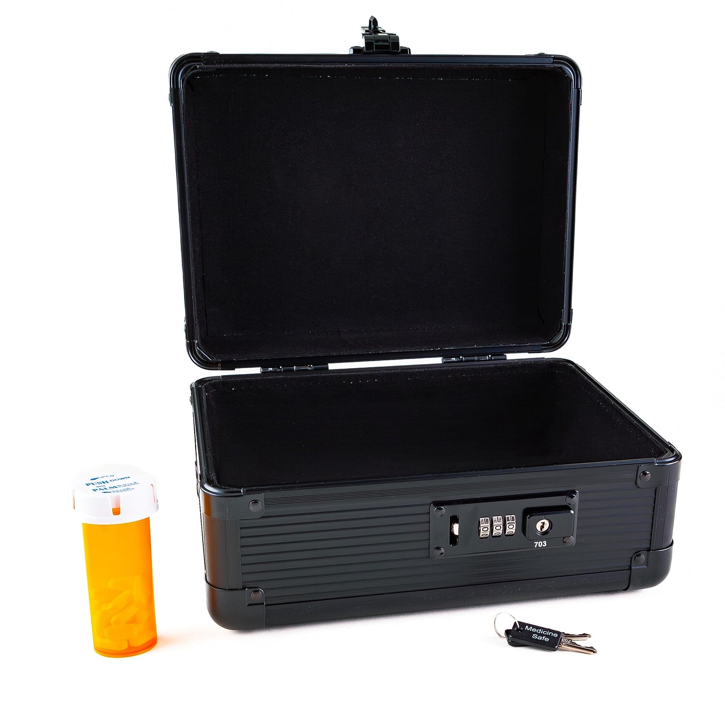 MEDICINE RX SAFE MCC-MDKB Medication Carrying Case Black, Medium