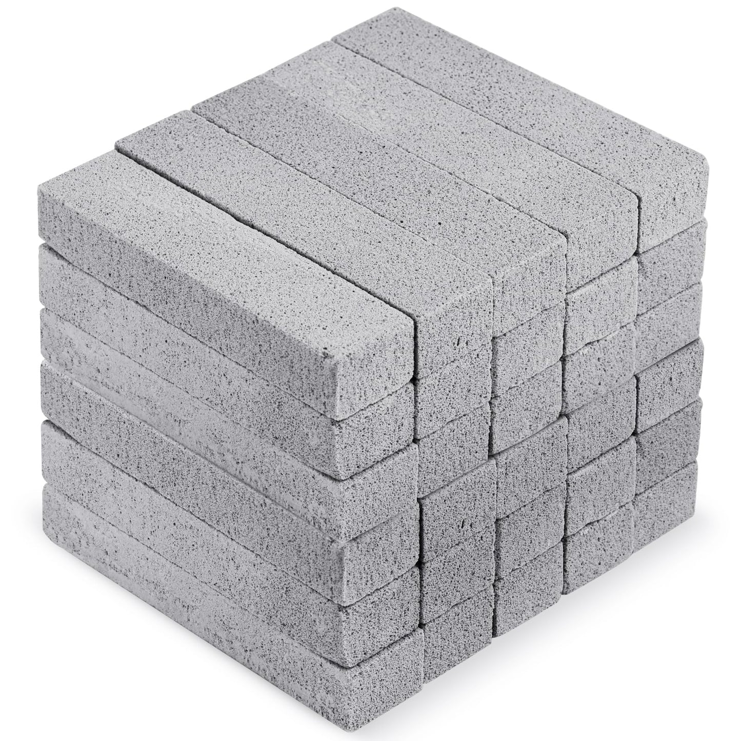 90 Pack Pumice Stones Bulk for Cleaning - Grey Pumice Scouring Pad, Pumice Stick Cleaner for Removing Toilet Bowl Ring, Bath, Household, Kitchen, Pool, 5.9 x 1.4 x 0.9 Inch