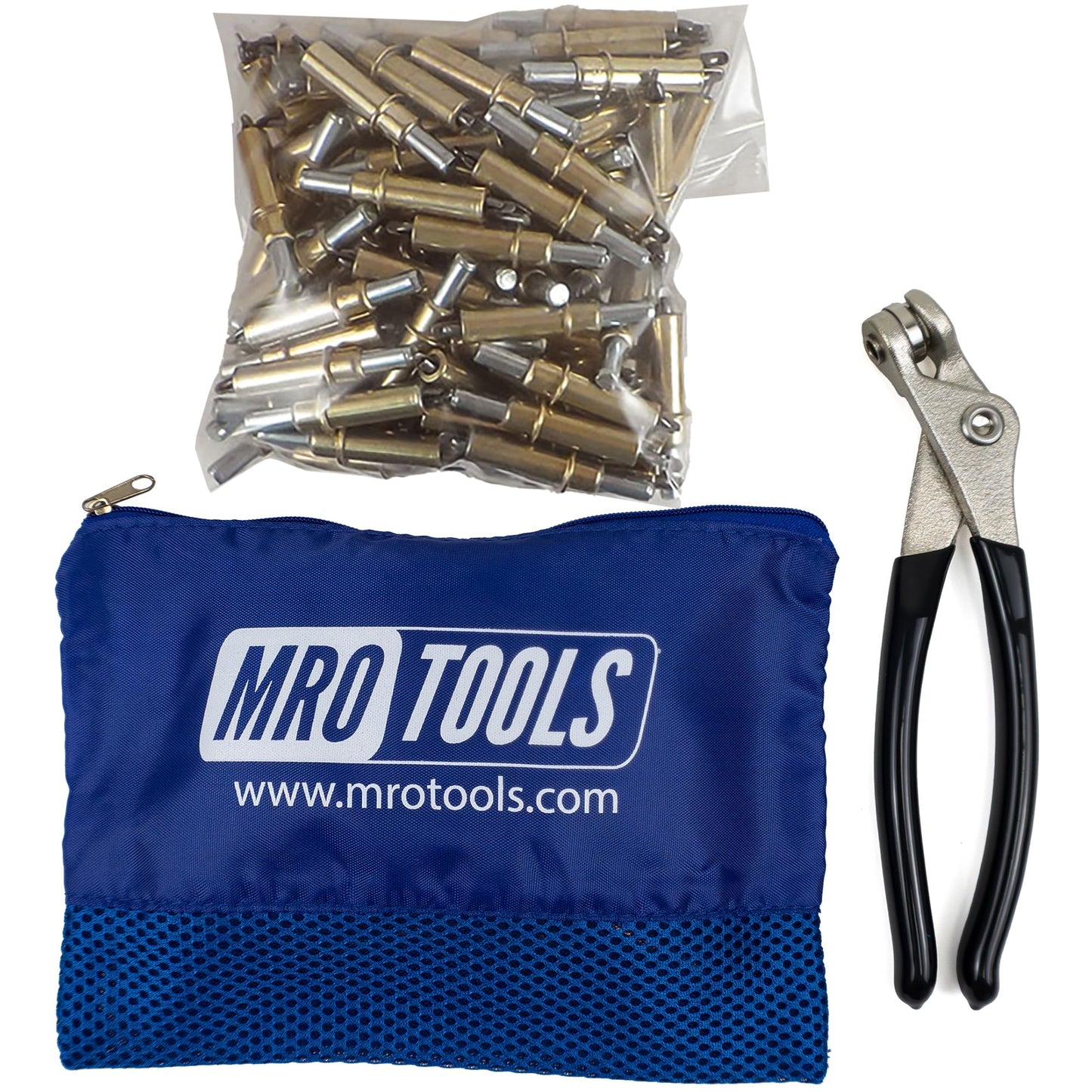50 3/16 Cleco Sheet Metal Fasteners + Cleco Pliers w/Carry Bag (K1S50-3/16)