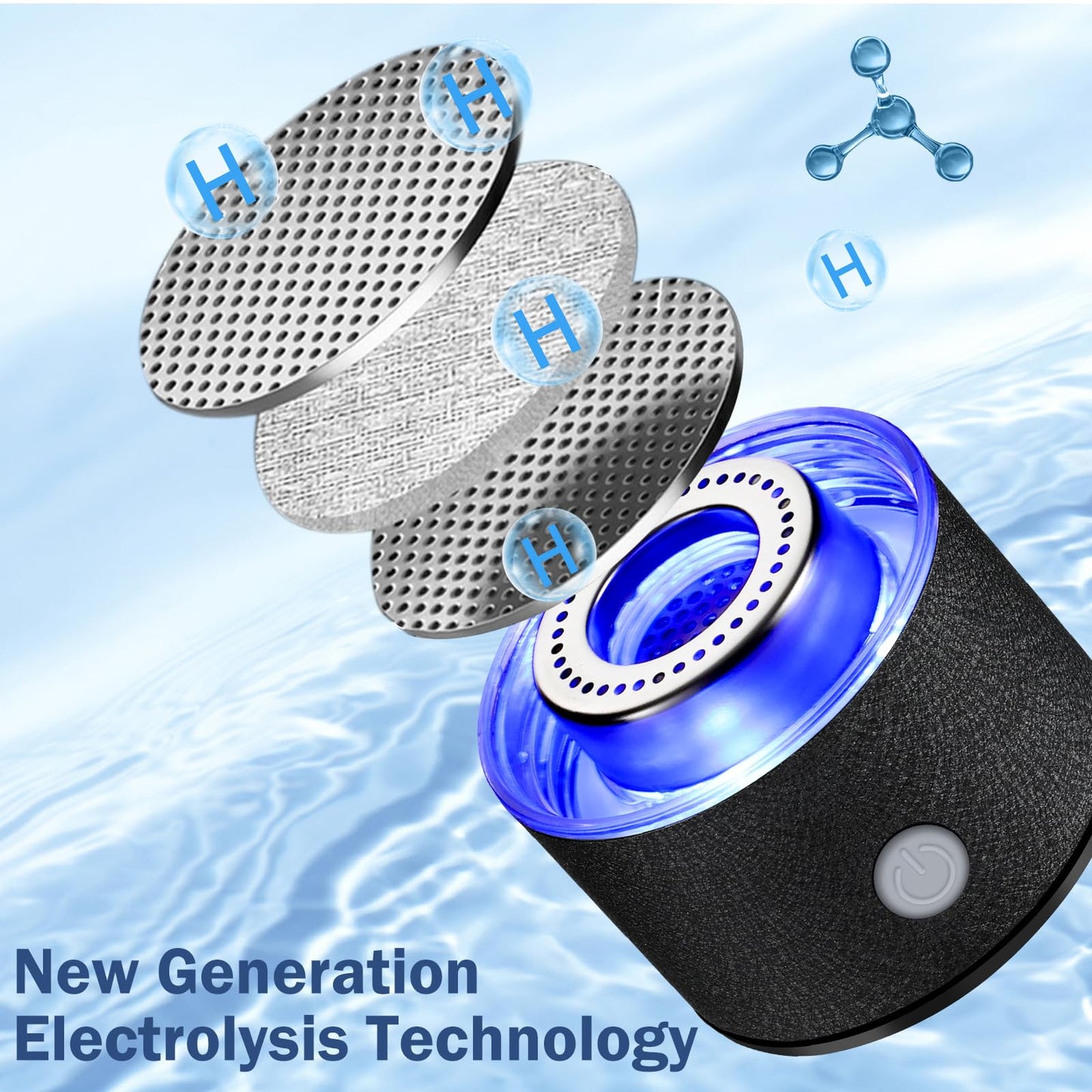 2025 New Hydrogen Water Generator Bottles, Portable Hydrogenated Water Bottle with SPE PEM Technology, 420ml Hydrogen Water Bottle Generator, Rechargeable Ionizer Machine for Home, Office, and Travel