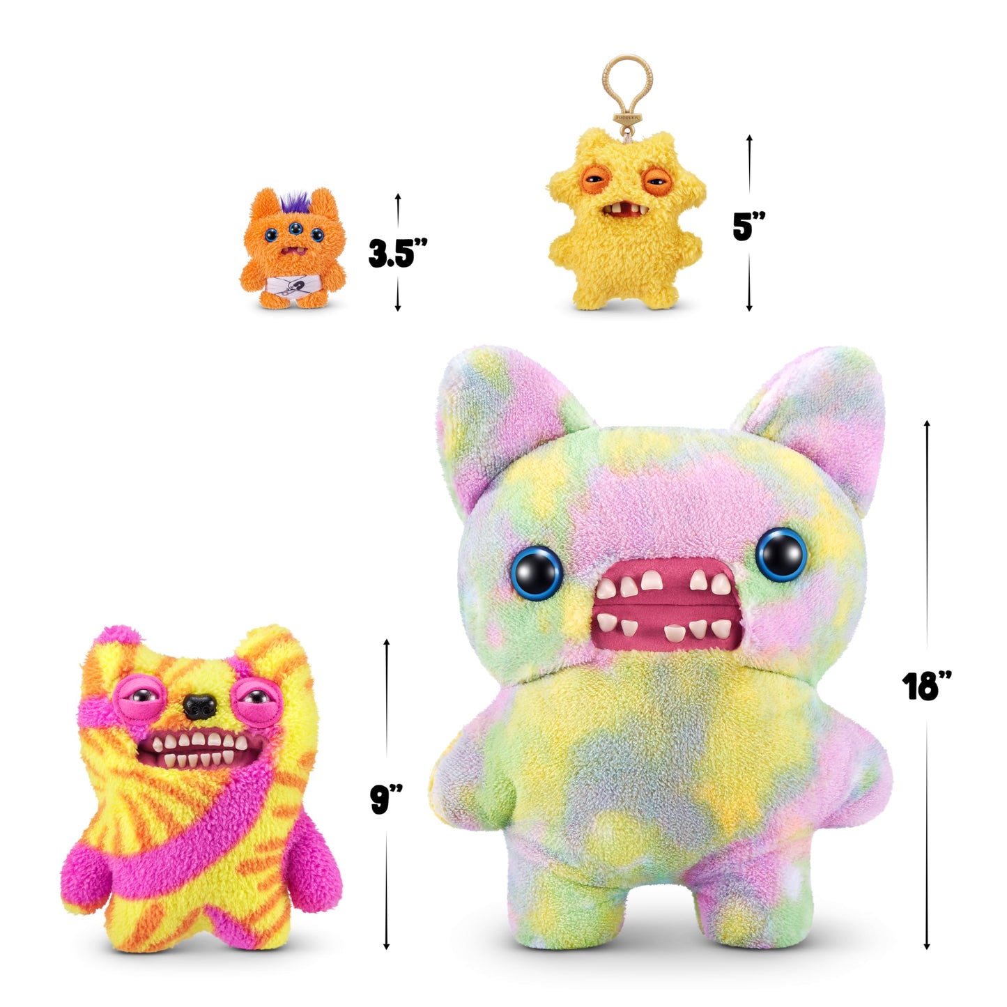 Fuggler Laboratory Misfits 9" Plush - Old Tooth (Tie-dye)