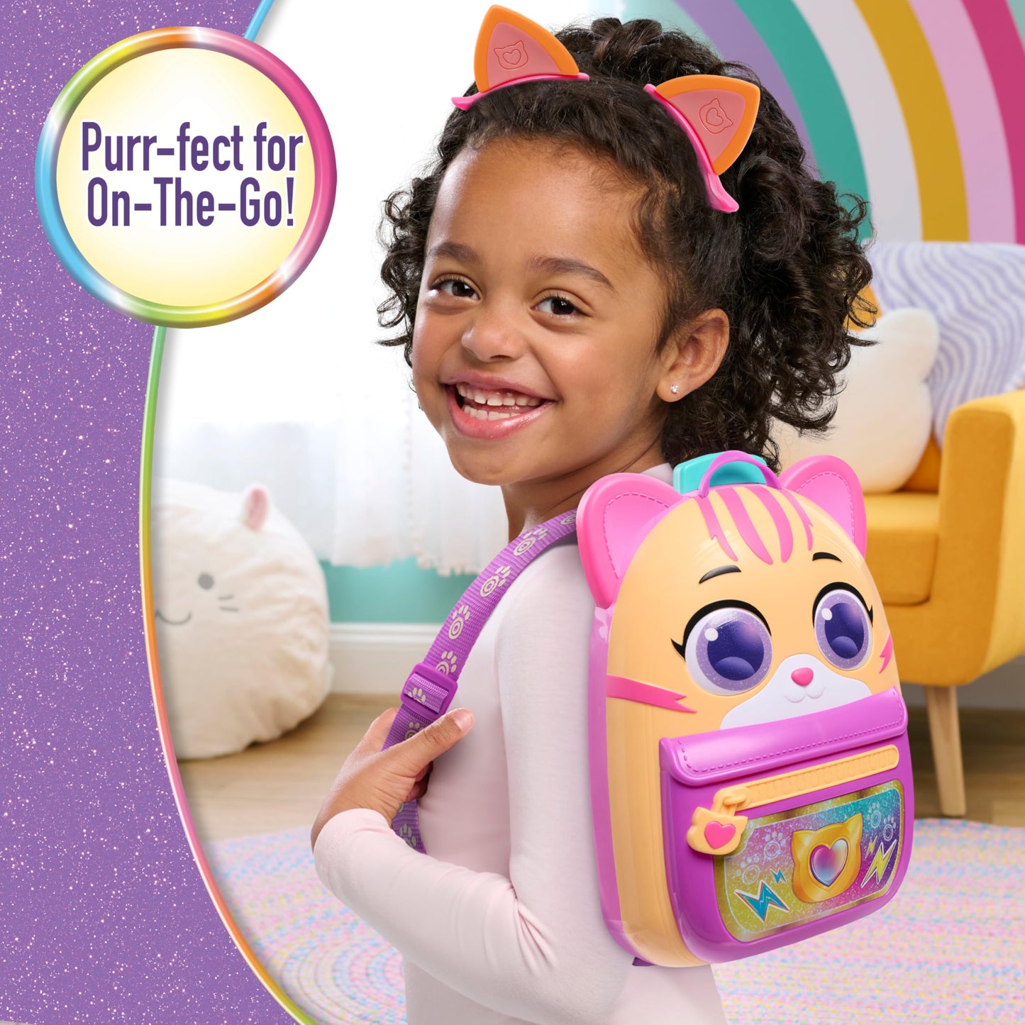 SuperKitties Su-Purr Backpack Set, Kids Toys for Ages 3 Up, Gifts and Presents