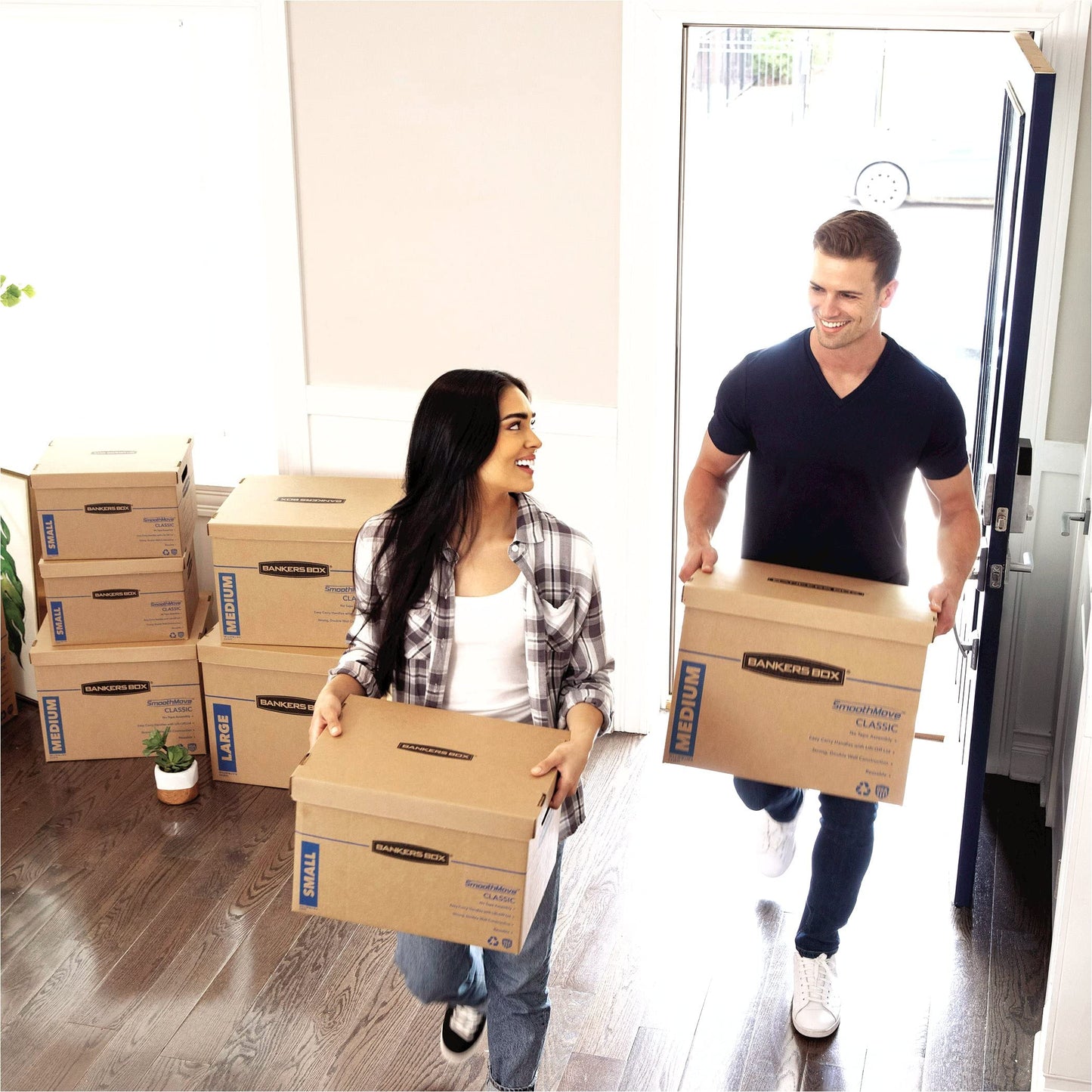 Bankers Box Small Moving Box 15 Pack, Pre-Printed for Labeling, 16.5-in x 12.25-in x 12.675-in (7713802)