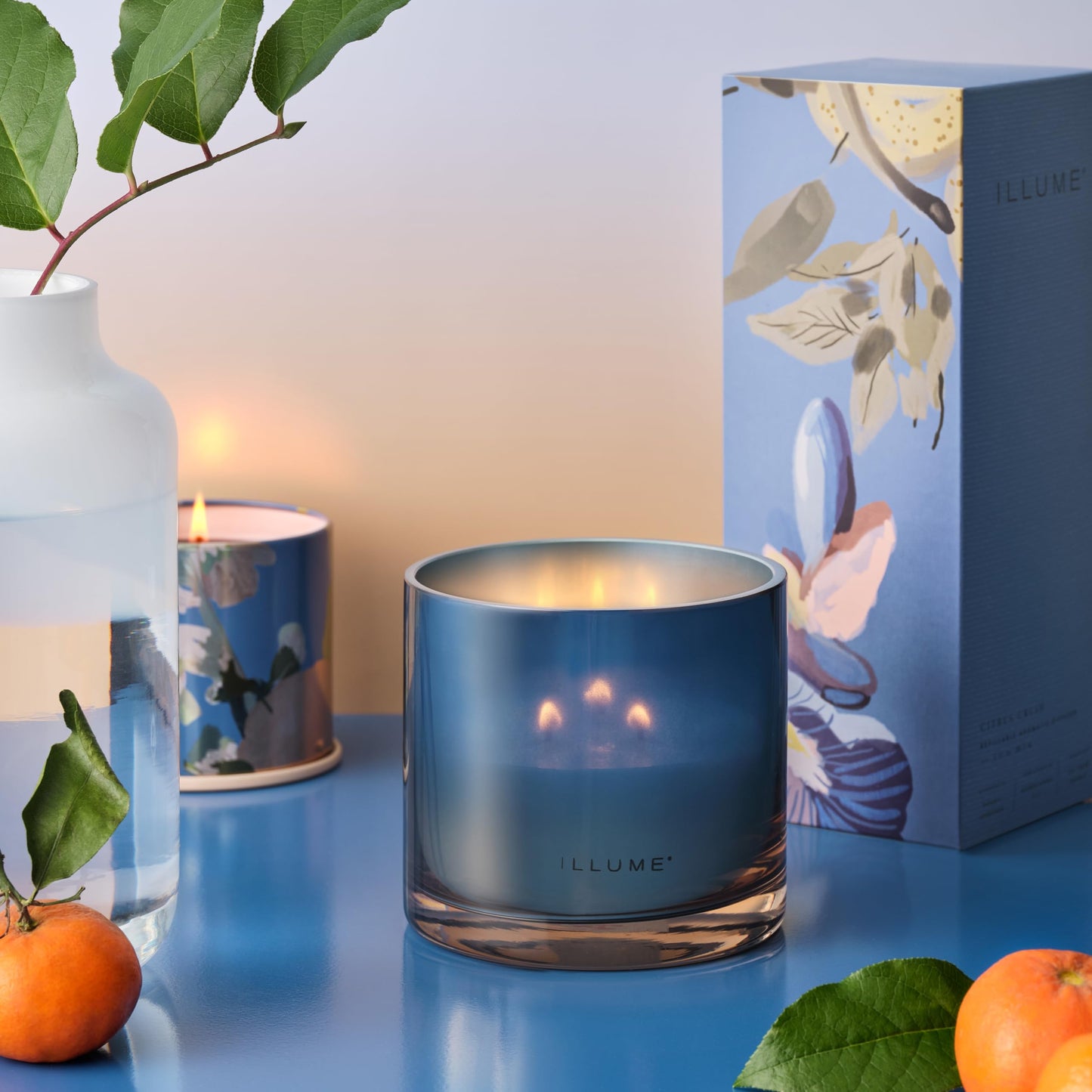 Illume Beautifully Done Essentials Citrus Crush Vanity Tin Scented Candle