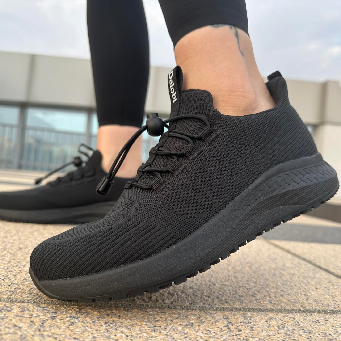 AEHAO Women's Non Slip Work Shoes Slip Resistant Waterproof Chef Shoe for Restaurant Kitchen Food Service Nursing Hospital Staff Walking Sneakers with Slip-On Design,Black 8