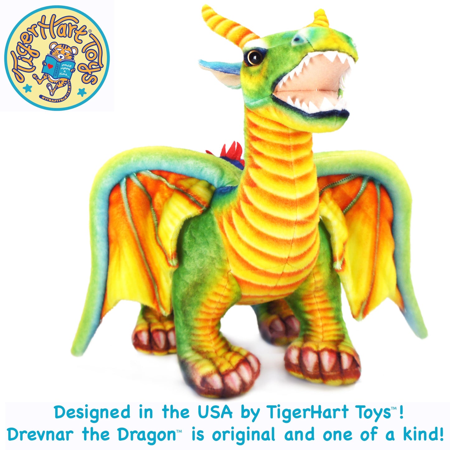 Drevnar The Dragon - 29 Inch Stuffed Animal Plush
