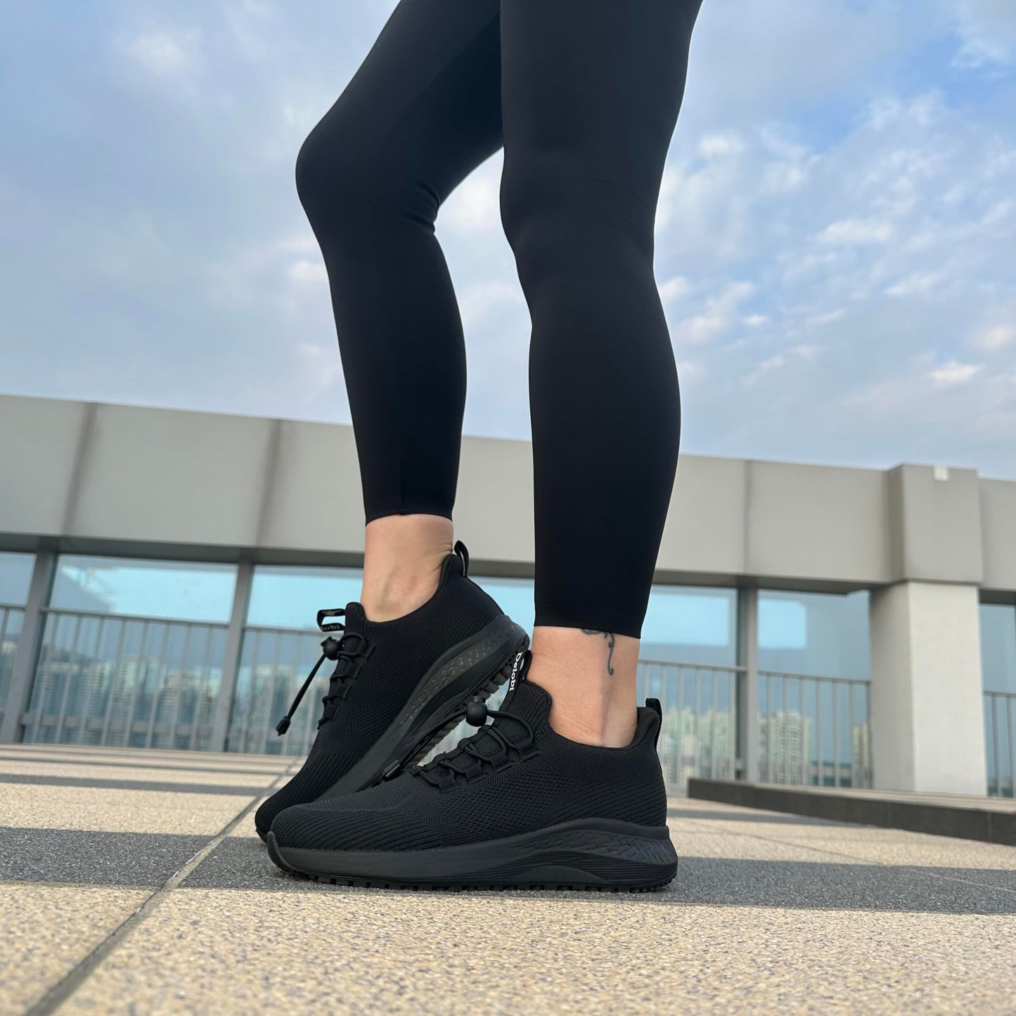 AEHAO Women's Non Slip Work Shoes Slip Resistant Waterproof Chef Shoe for Restaurant Kitchen Food Service Nursing Hospital Staff Walking Sneakers with Slip-On Design,Black 8