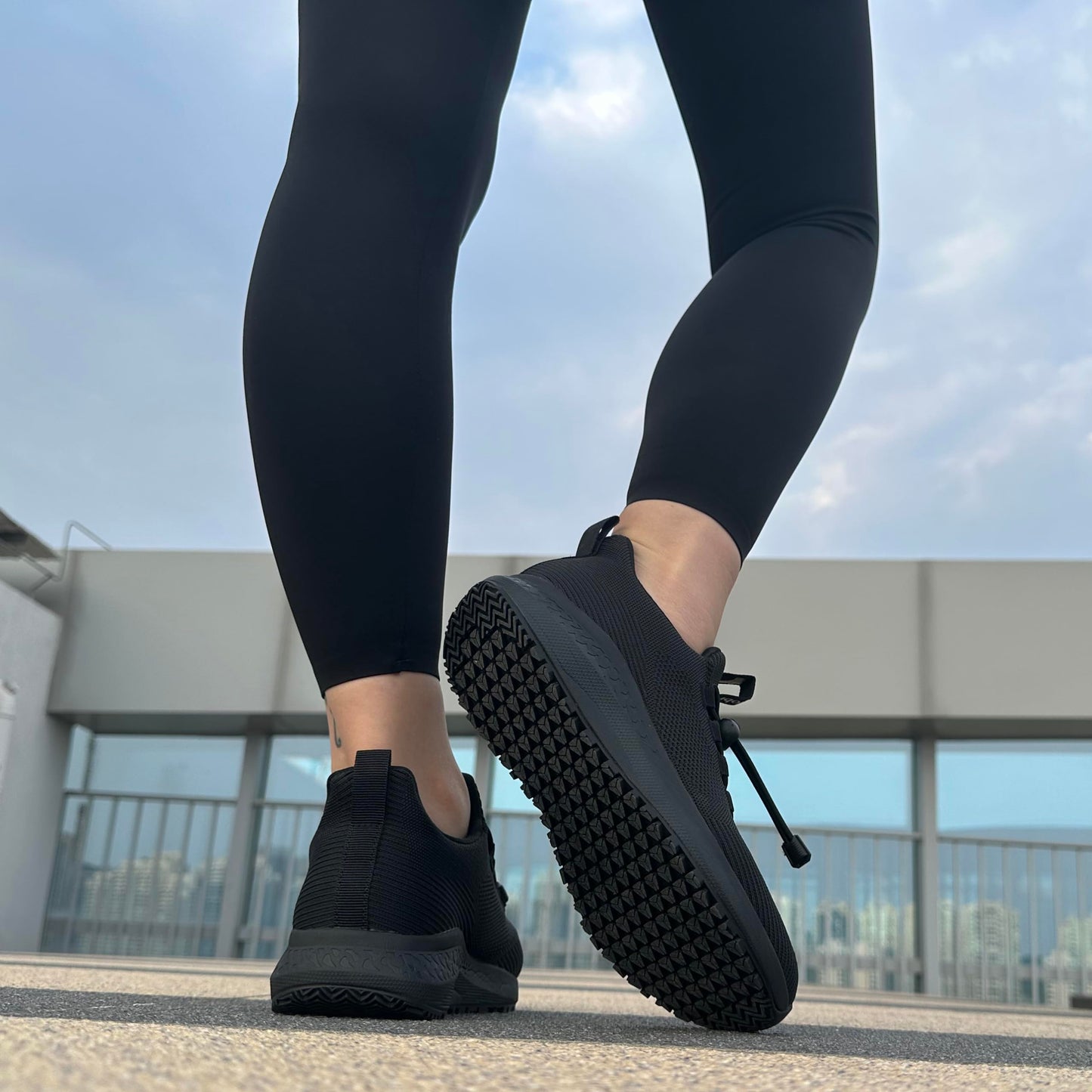 AEHAO Women's Non Slip Work Shoes Slip Resistant Waterproof Chef Shoe for Restaurant Kitchen Food Service Nursing Hospital Staff Walking Sneakers with Slip-On Design,Black 8