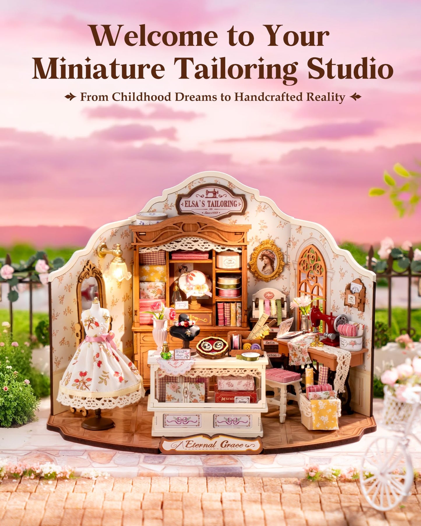 ROBOTIME DIY Miniature Dollhouse Kit