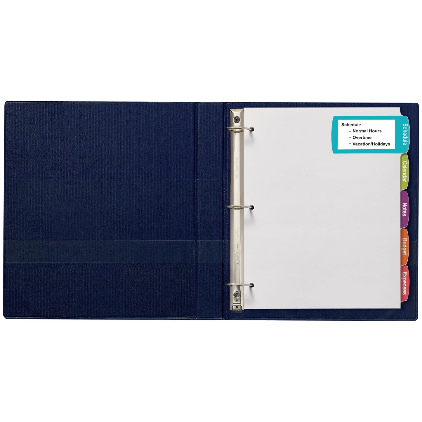 Avery Big Tab Printable Large White Label Dividers for 3 Ring Binders, 5 Tabs per Set, White, Great for Office Supplies, School Supplies, Organizing, and More (20 Sets of 14440)