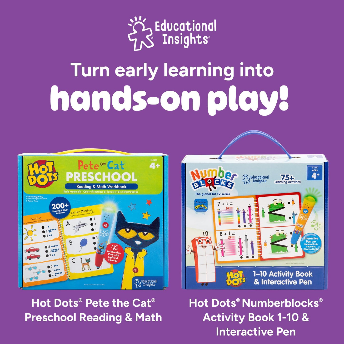 Educational Insights 2390 Hot Dots Junior Let's Master Pre-K Reading