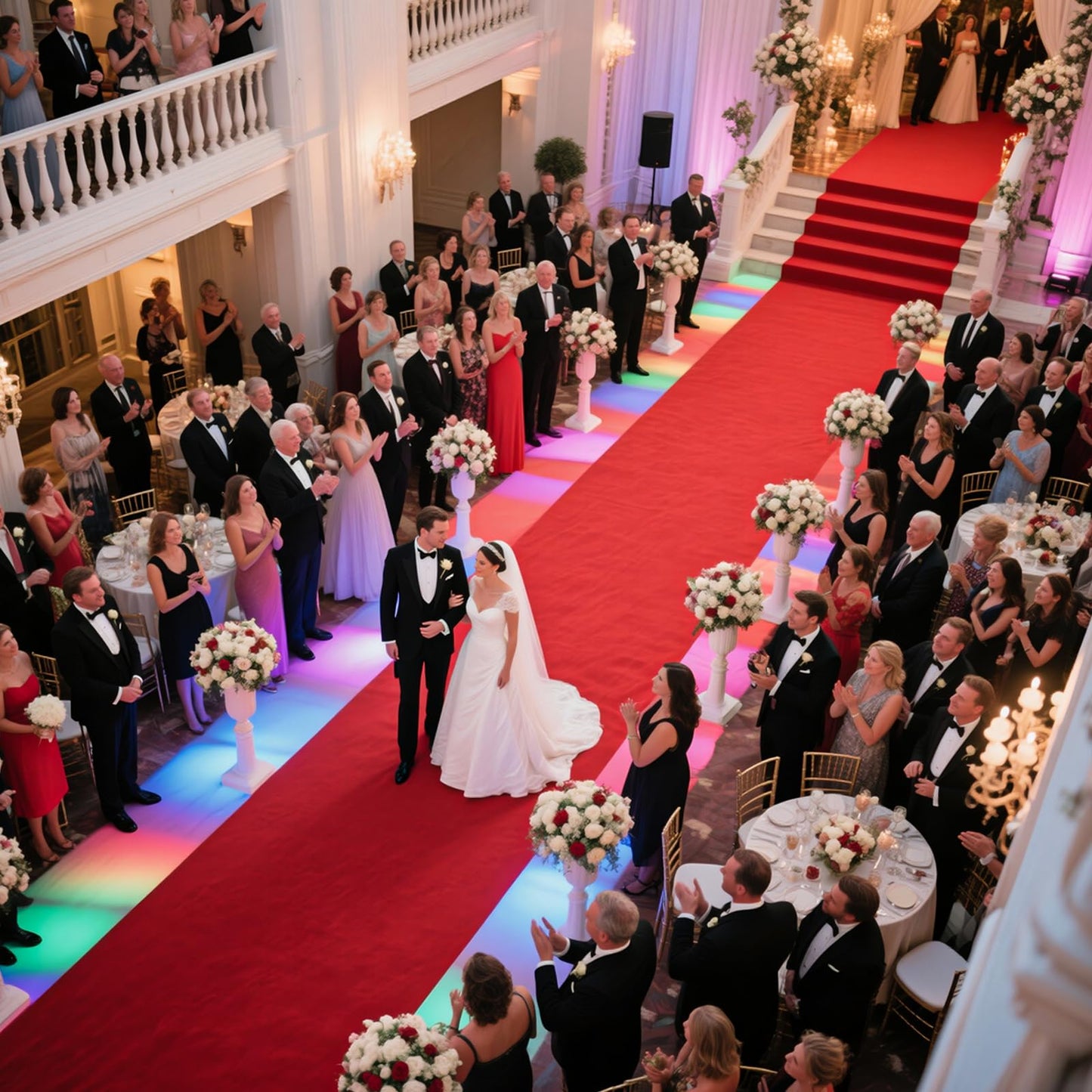 450 GSM Extra Thick Waterproof Red Carpet Runner for Events Decorations, 3X10 Ft Not Slip Red Runner Aisle Runway Rug for Wedding, Party, Banquet, Activity Entrance and Special Events Decorations