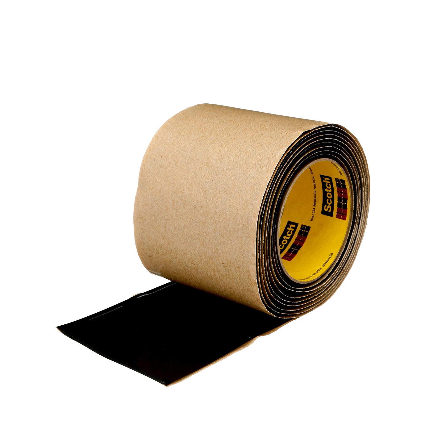 3M Scotch Vinyl Mastic Roll Electrical Tape 2210, 4 inch x 10 feet, Black, Self-Fusing Rubber Tape for Insulating and Moisture Seal