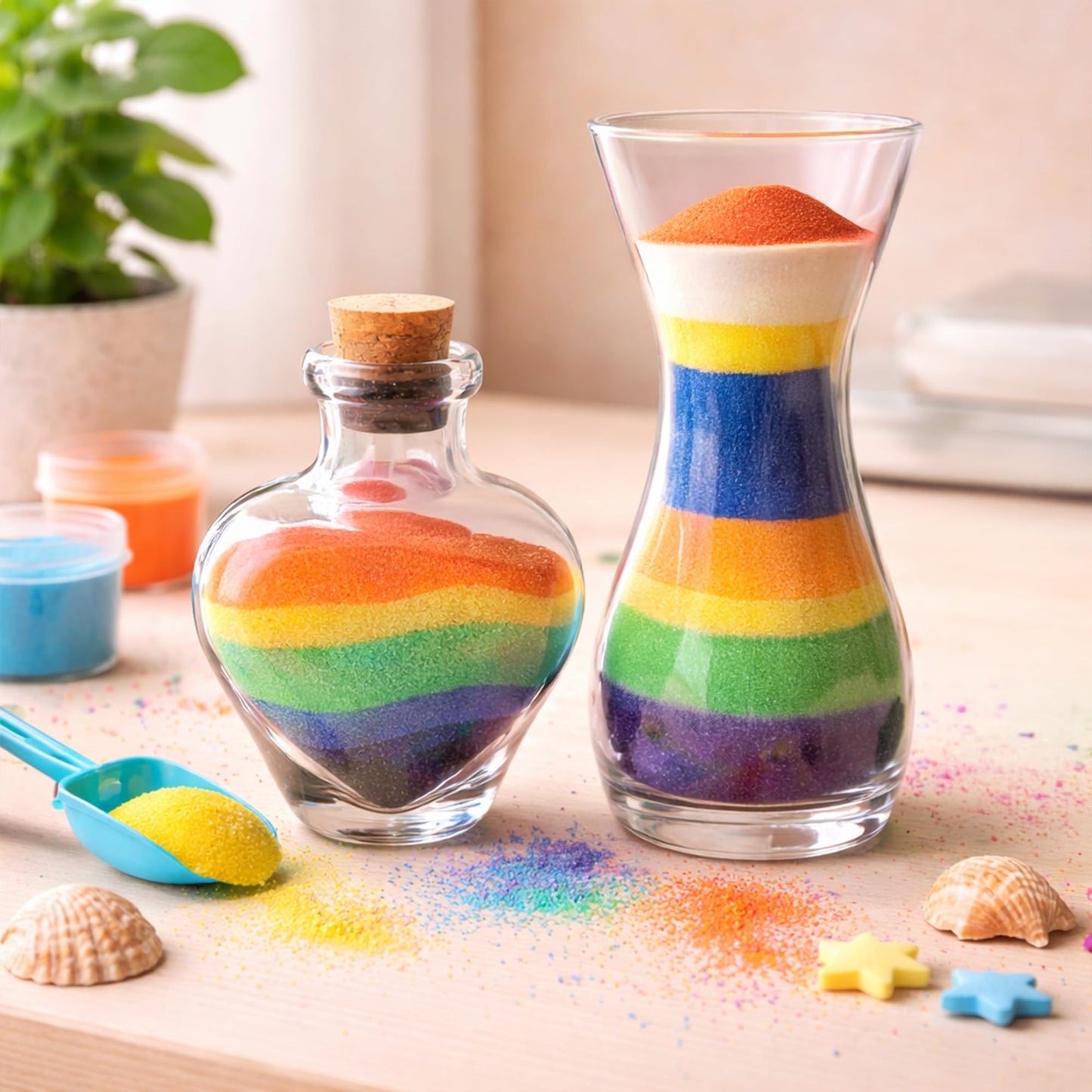 CuteyCo Crafty Sand - 10 Colors: 3 lbs of Vibrant Craft & Play