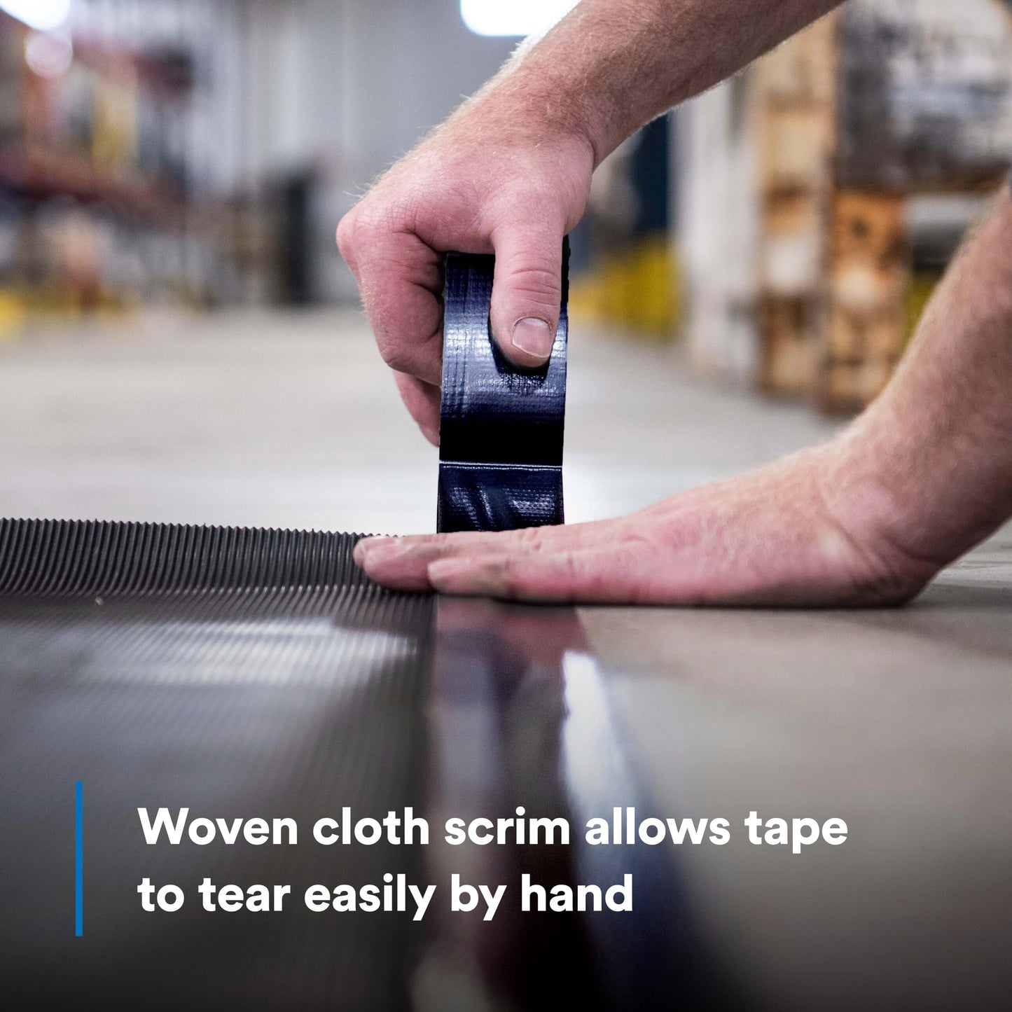 3M Duct Tape DT8, 3 Pack, Industrial Strength, Multi-Use, Black color tape, 1.88" x 60 yd, Tear by Hand, Professional Grade Adhesive, Perfect for HVAC, Bundling, Moisture Proofing, and Reinforcing