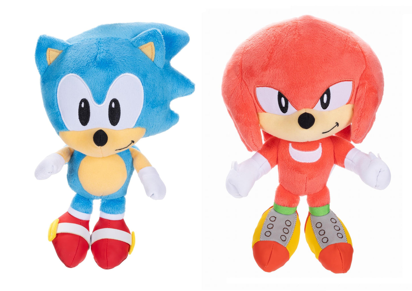 Sonic The Hedgehog 9" Plush 2 Pack Sonic & Knuckles Collectible Stuffed Toy