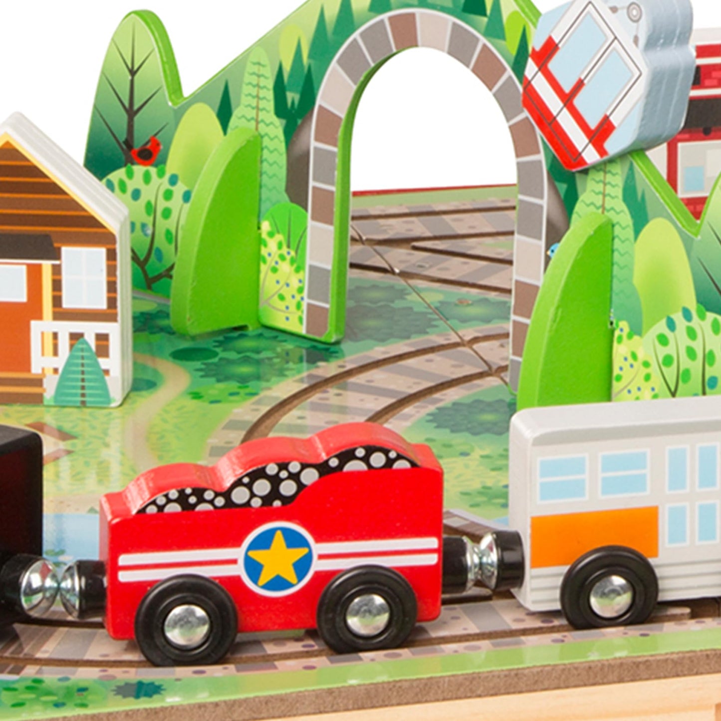 Melissa & Doug Take-Along Railroad - FSC-Certified Materials