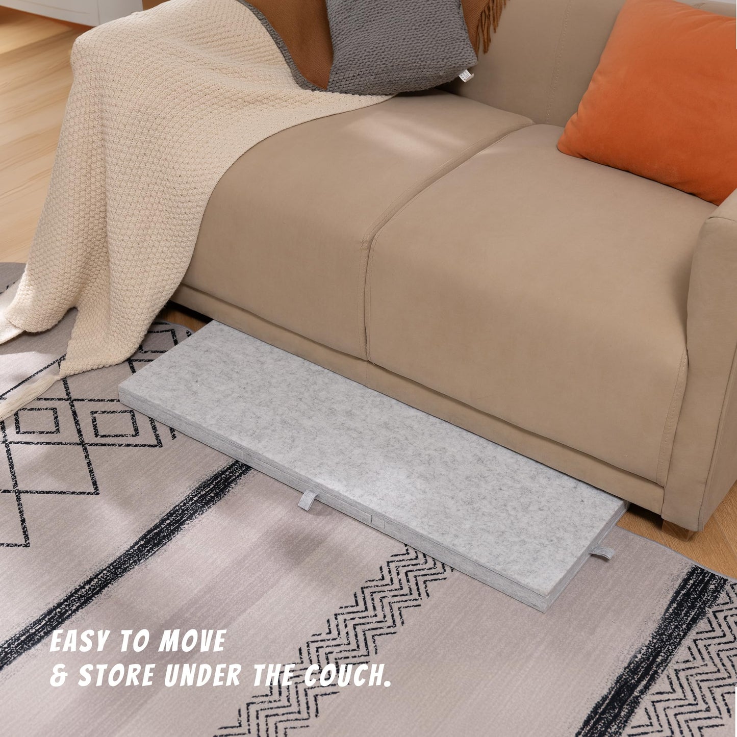 Lavievert 1500 Piece Tilting Puzzle Board with 2-in-1 Designed Stand & Cover, Lightweight Felt Mat Plateau with 6 Colored Drawers, Portable Jigsaw Puzzle Table with Storage for Adults – Light Gray