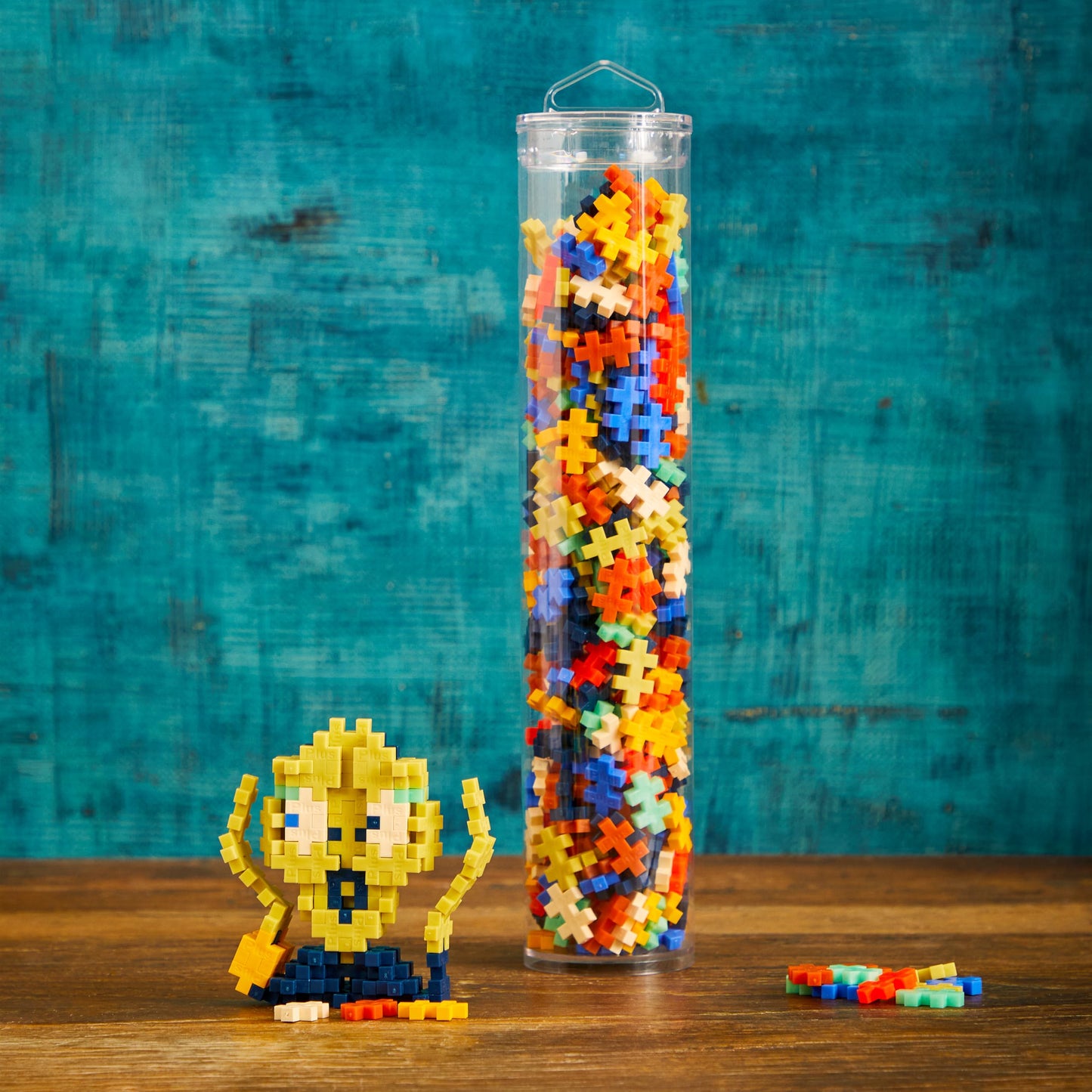 Plus-Plus 4333 Ingenious Construction Toy, The Scream of Edvard Munch, Inspired Edition, Creative Building Blocks Tube, 350 Pieces