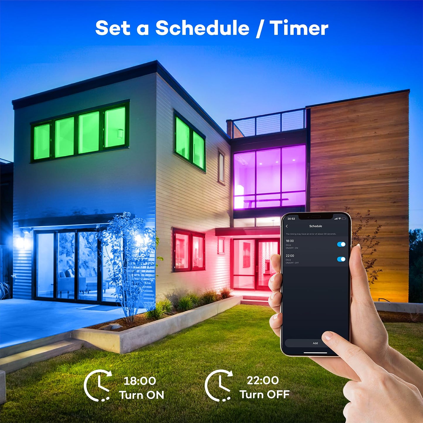 Annaror Smart LED Ceiling Light WiFi, 13in RGB Flush Mount Lighting Fixture with Remote, Compatible with Alexa Google Home, Low Profile Ceiling Light for Bedroom, Kitchen, Square White