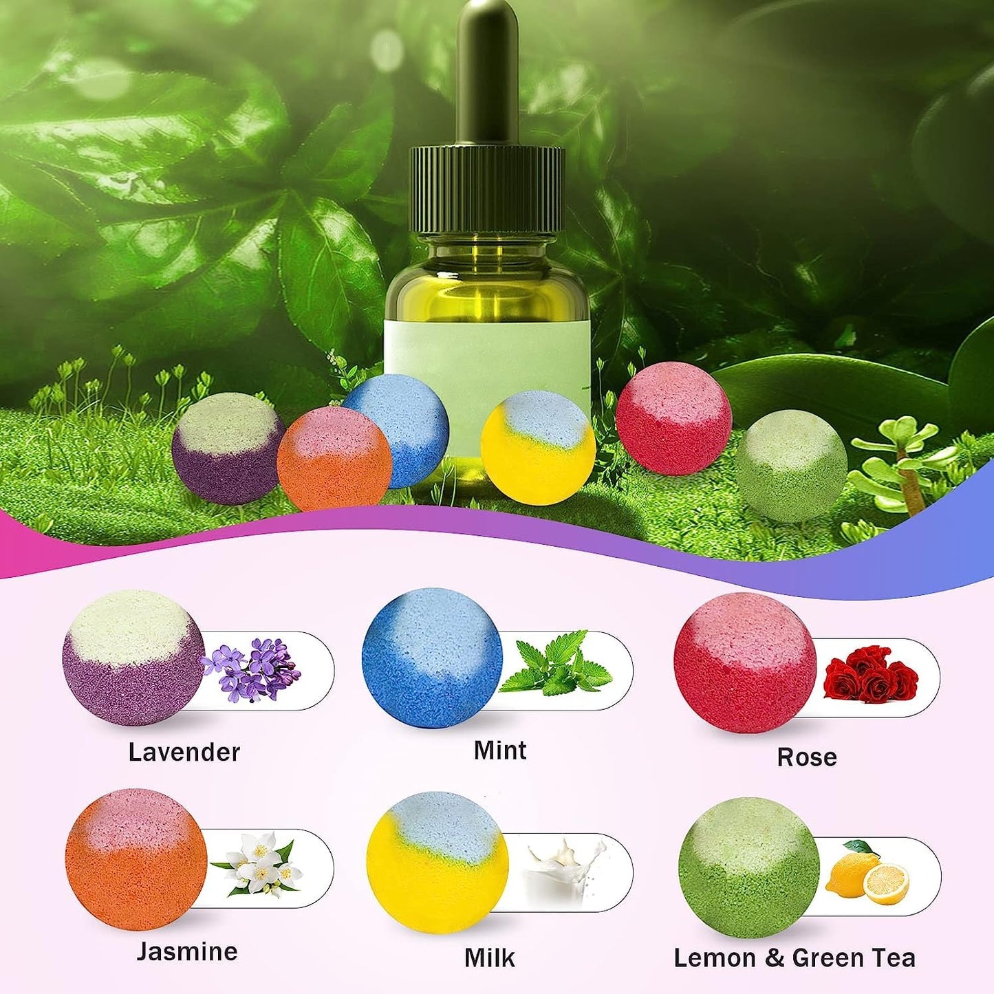 60 Pcs Bath Bombs Set - Massive Quantity Natural Bath Bombs for Kids/Women/Men Individually Wrapped Handmade Bath Bombs & Organic Bath Supplies Relaxing Kit - for Birthday, Christmas, Mother's Day