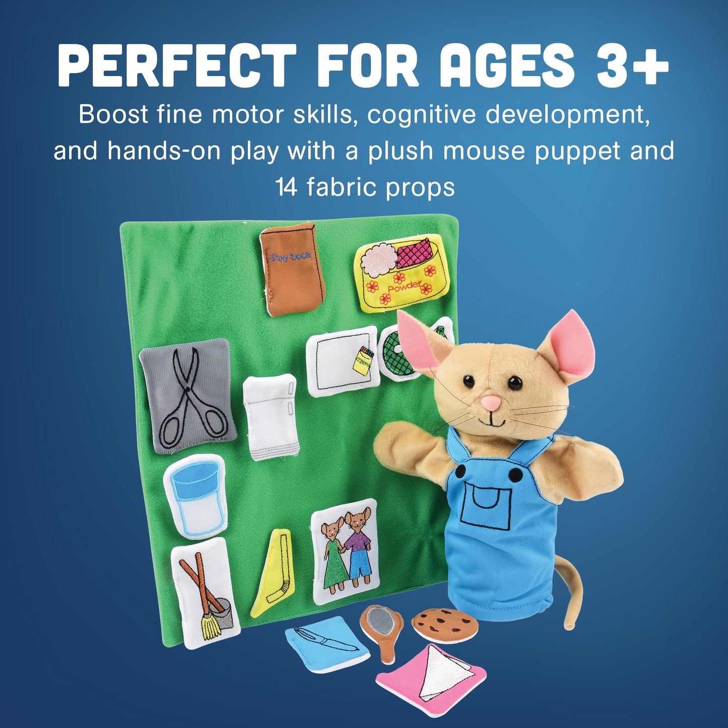 Constructive Playthings Mouse Puppet & Props, Ages 2+