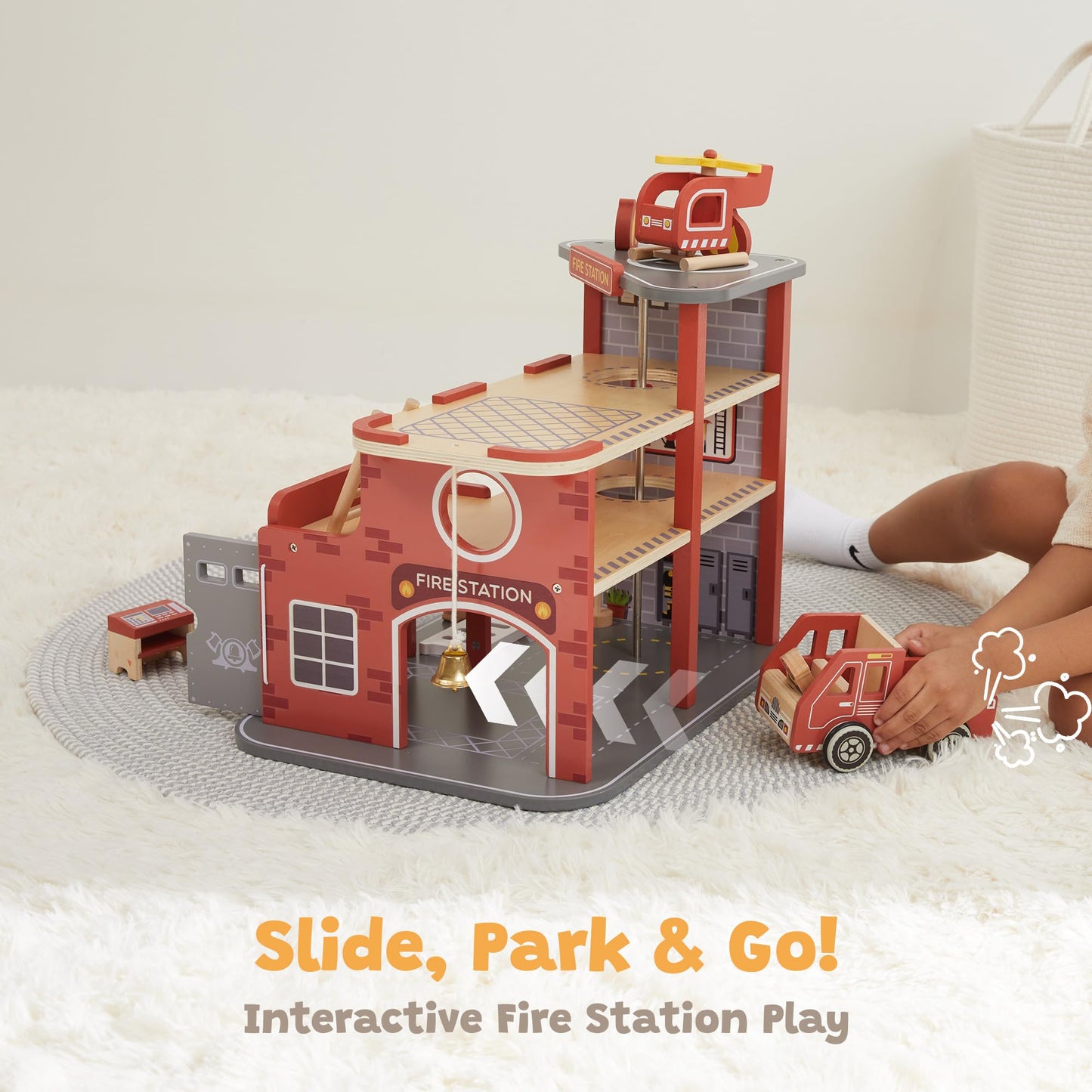 FReniland Toys of Fire Station, Set of 15