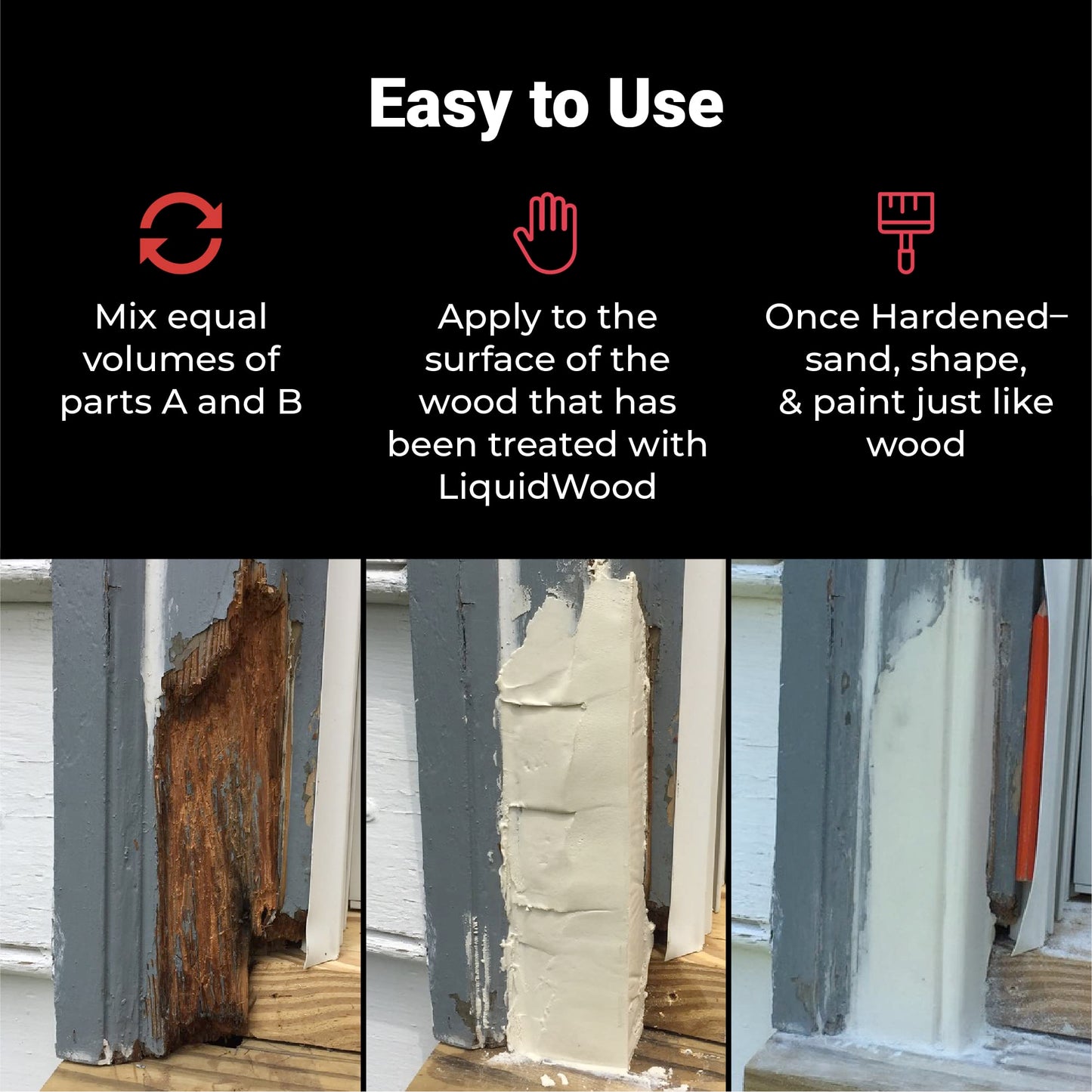 Abatron WoodEpox Kit - 2 Gallon - 2-Part Structural Epoxy Adhesive and Wood Hardener - Wood Filler Putty