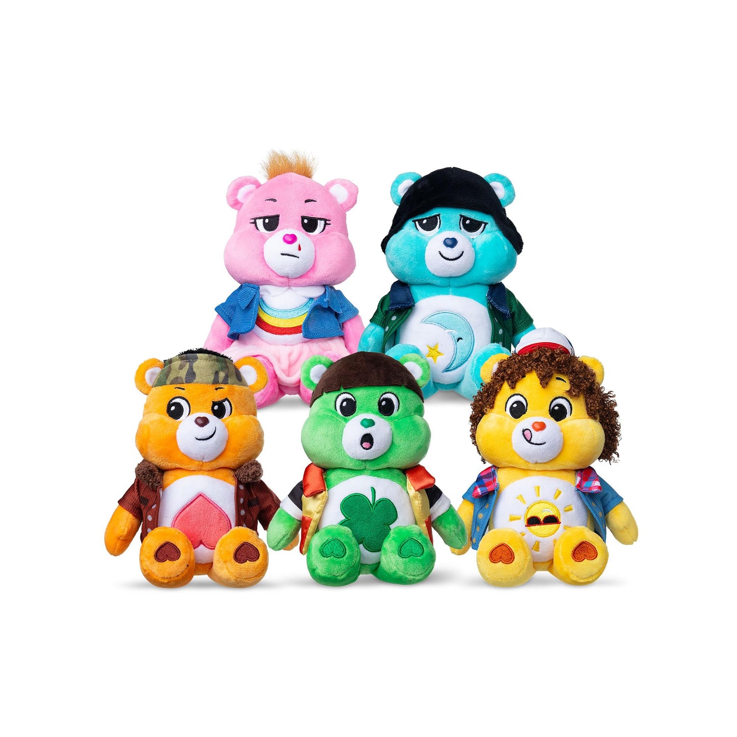 Care Bears x Stranger Things Fun Size Plush - Cheer Bear as Eleven