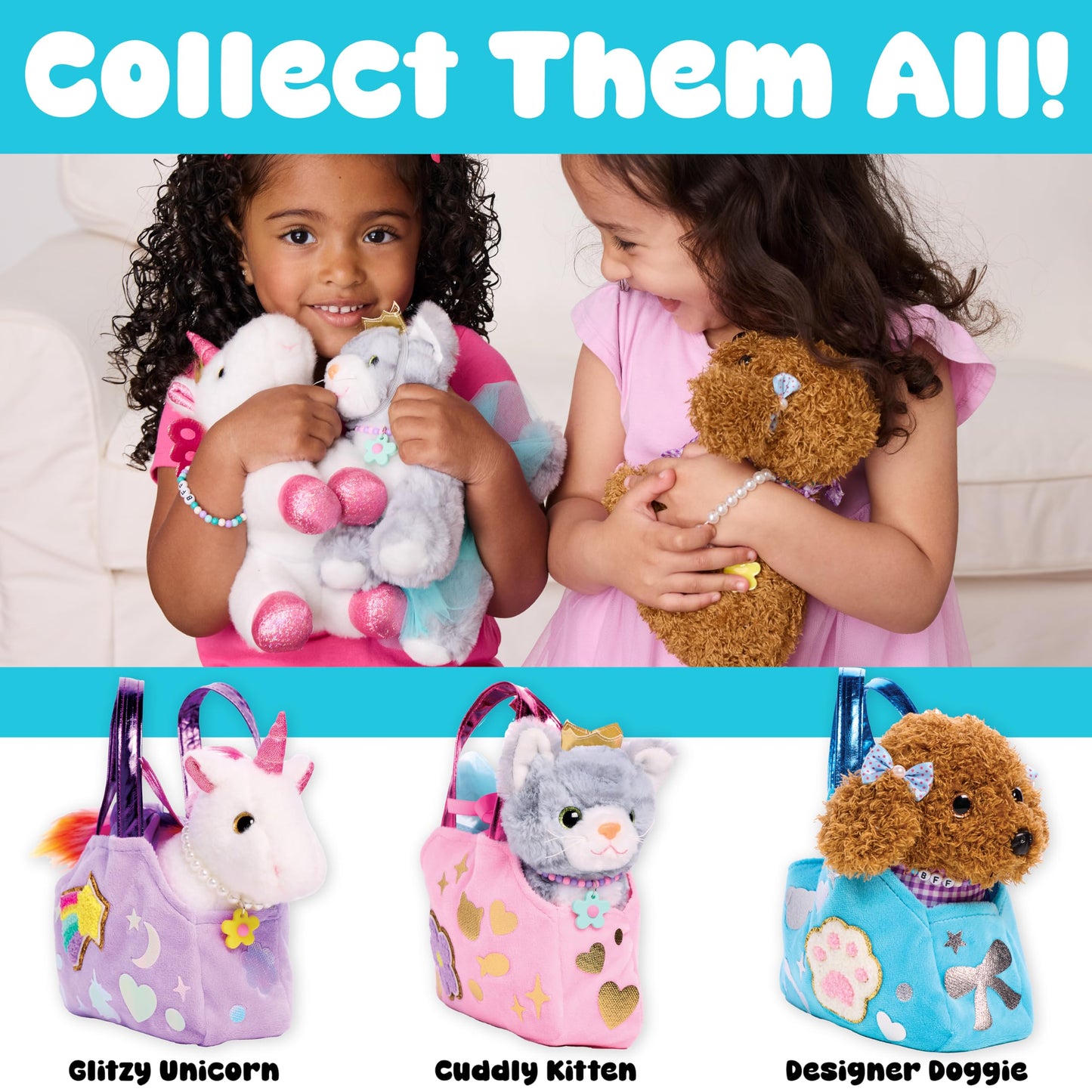 Creativity for Kids Glitzy Unicorn Kit | Adopt, Accessorize & Decorate Your Plush Pet | Toddler Purse & BFF Jewelry | Encourages Imaginative Play & Fine Motor Skills (Ages 4+)