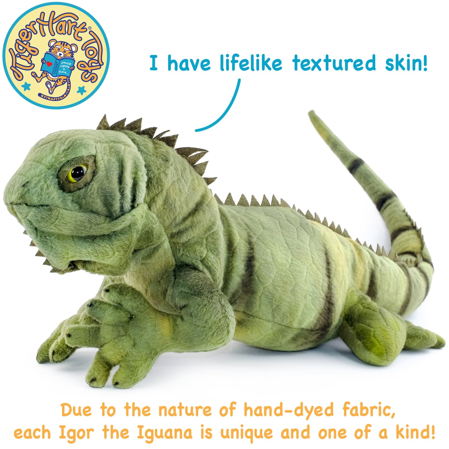 Igor The Iguana - 26 Inch Long Stuffed Animal Plush Lizard - by TigerHart Toys