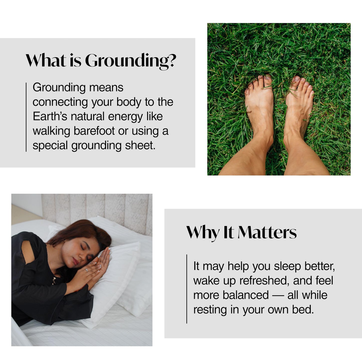 Grounding Sheets King Size 76x80x13.5 Inches – Organic Cotton with Silver, White Grounded Sheets King Size for Overall Improved Wellbeing, with 15 ft Grounding Cord