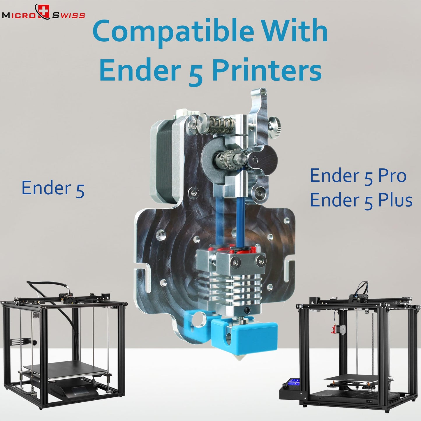 Micro Swiss Direct Drive Upgrade Kit for Creality Ender 5 / Ender 5 Pro / Ender 5 Plus - Made in USA