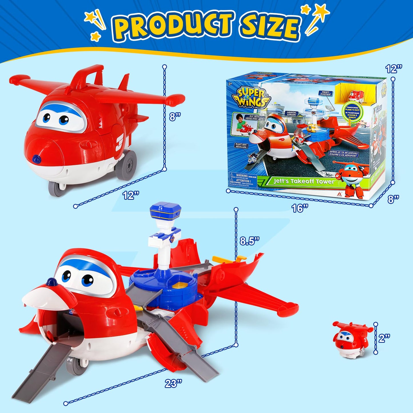 Super Wings – Jett’s Takeoff Tower Playset