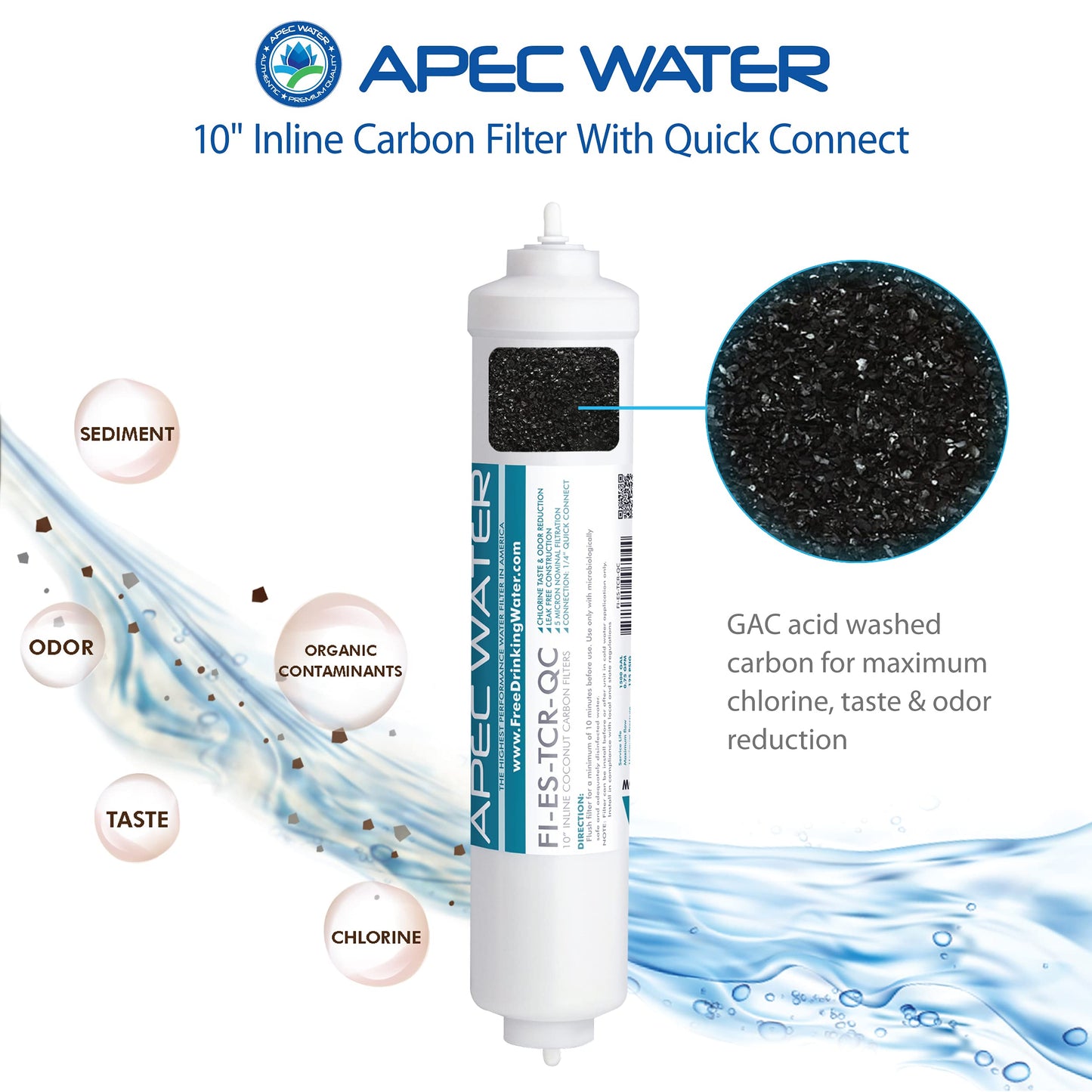 APEC ESSENCE Series 50 GPD Complete Replacement Filter For Undersink System(FILTER-MAX-ES50)
