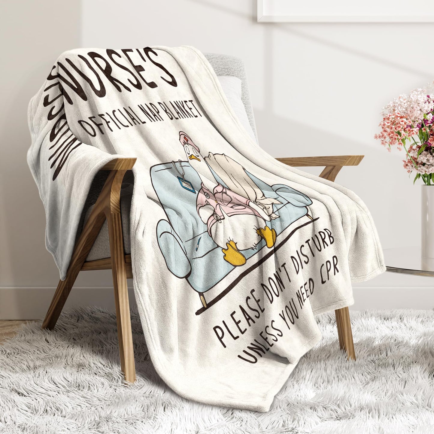 musaecoin Nurse Gifts for Women/Men, Thoughtful Gifts for Nurses - Soft Nurse Blanket, LPN RN Nurses Week/Day Appreciation Gift, Nursing Student Graduation Gift Flannel Throw Blanket 80" x 60"