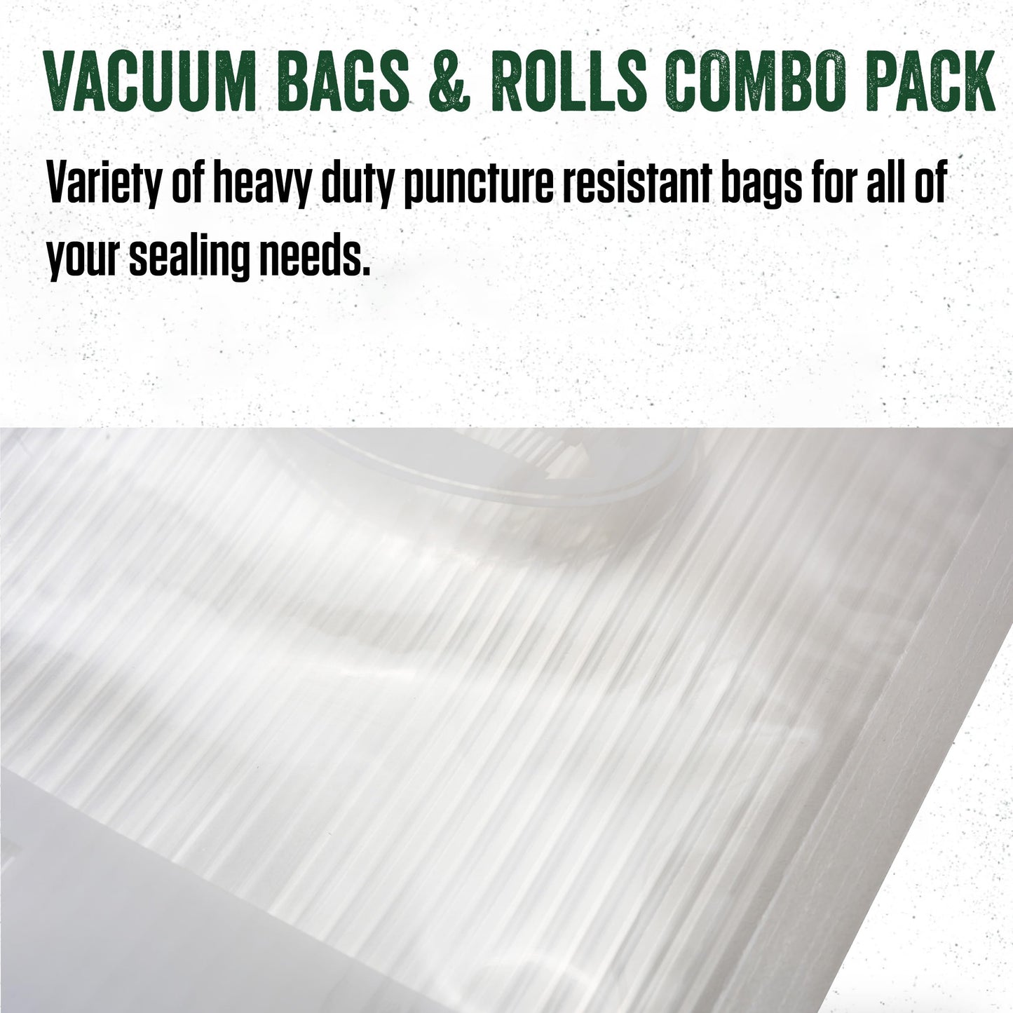 LEM Products MaxVac Combo Pack of Vacuum Sealer Bags and Rolls, Compatible with Major Vacuum Sealer Brands