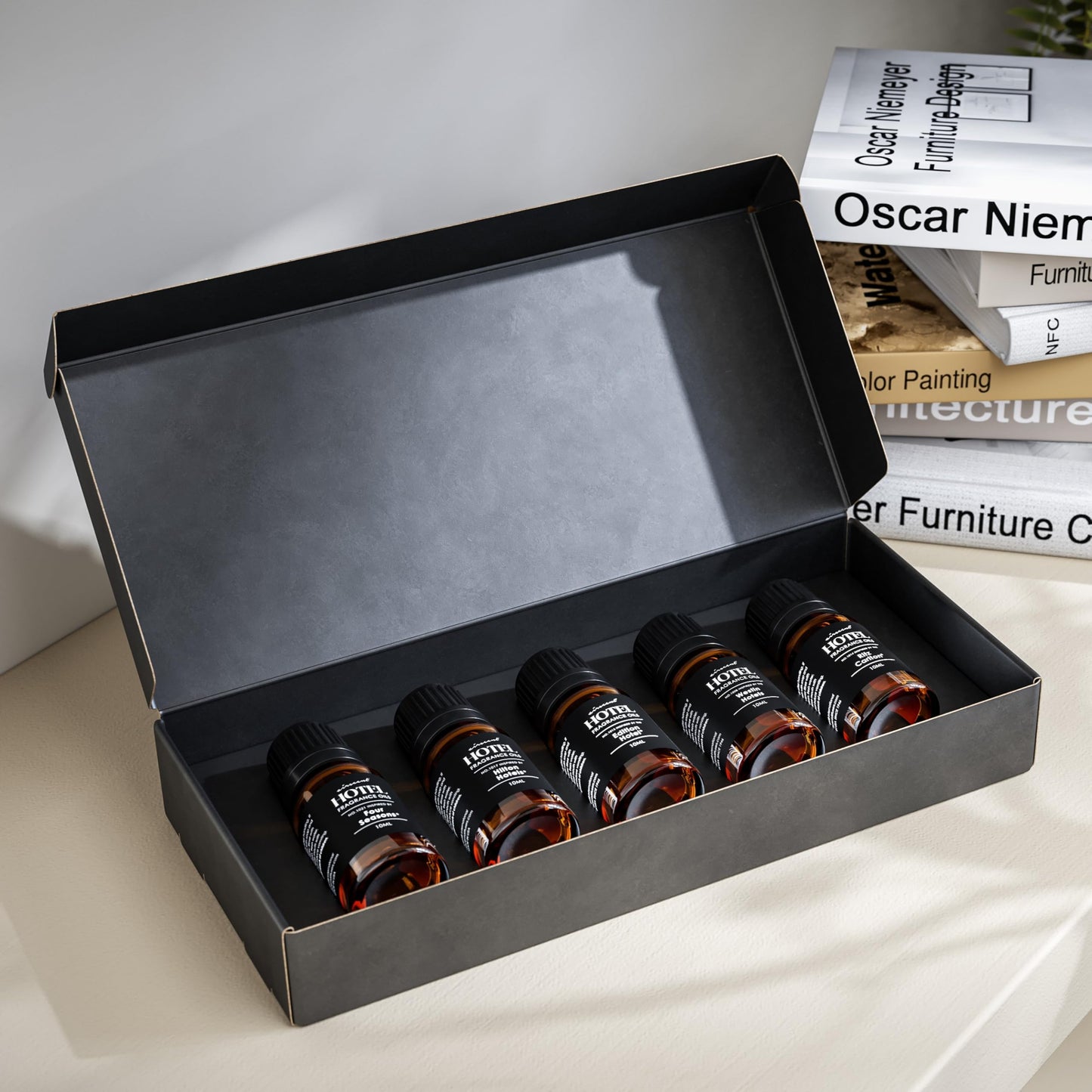 AirScent Hotel Diffuser Oil Gift Set - Pure Luxury 5 Star Hotel Scents - 10 mL, 0.34 fl oz Fragrance Oil Set - Four Seasons, Hilton Signature and Other Luxury Hotel Scents