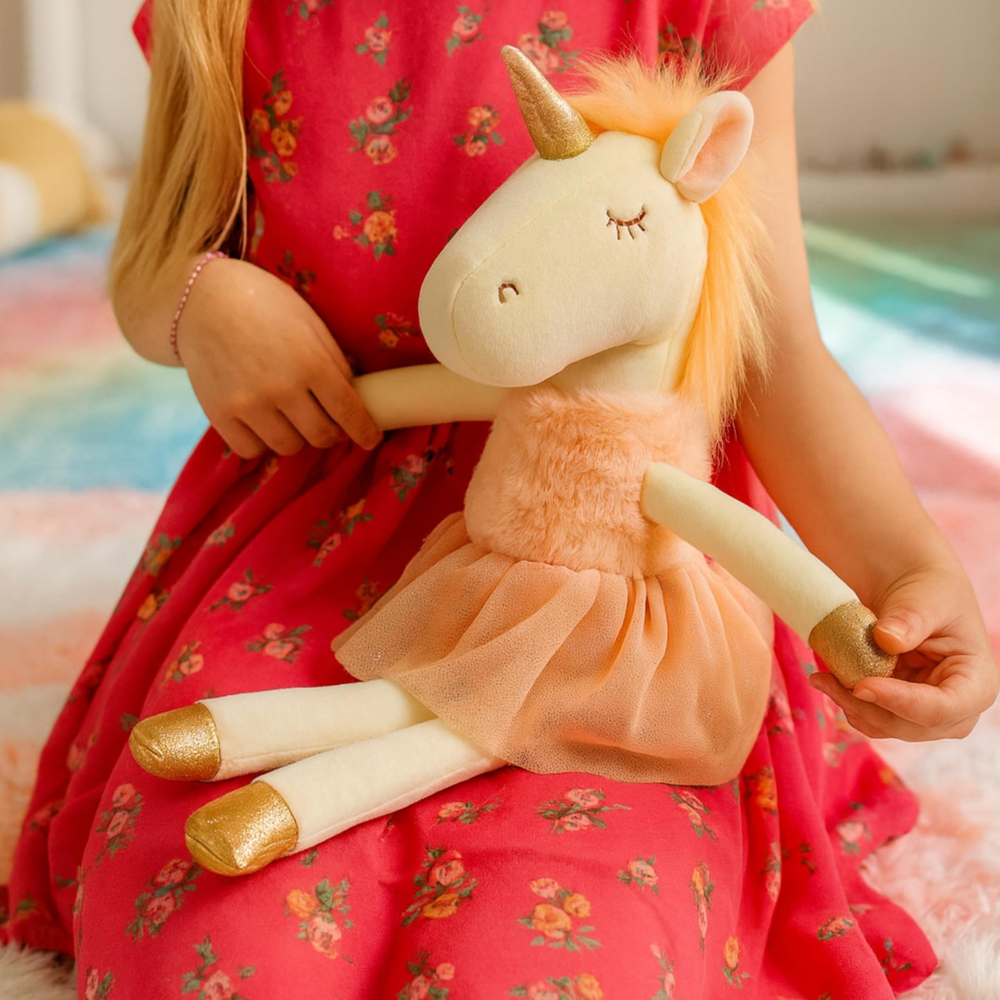 Laila and Lainey Plush Ballerina Unicorn - Soft Stuffed Animal for Girls
