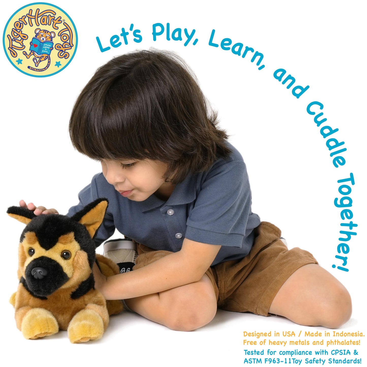 Gretchen The German Shepherd - 15 Inch Stuffed Animal Plush - by TigerHart Toys