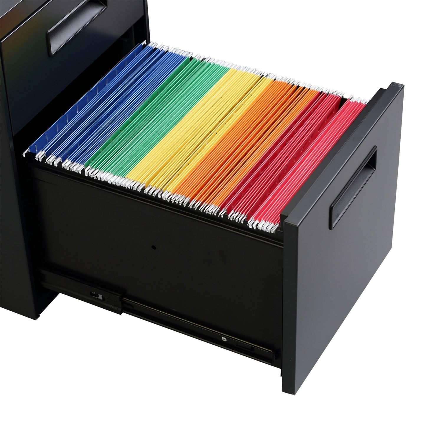 Alera ALE Two-Drawer Metal Pedestal File, 14 7/8w x 19 1/8d x 21 3/4h, Charcoal