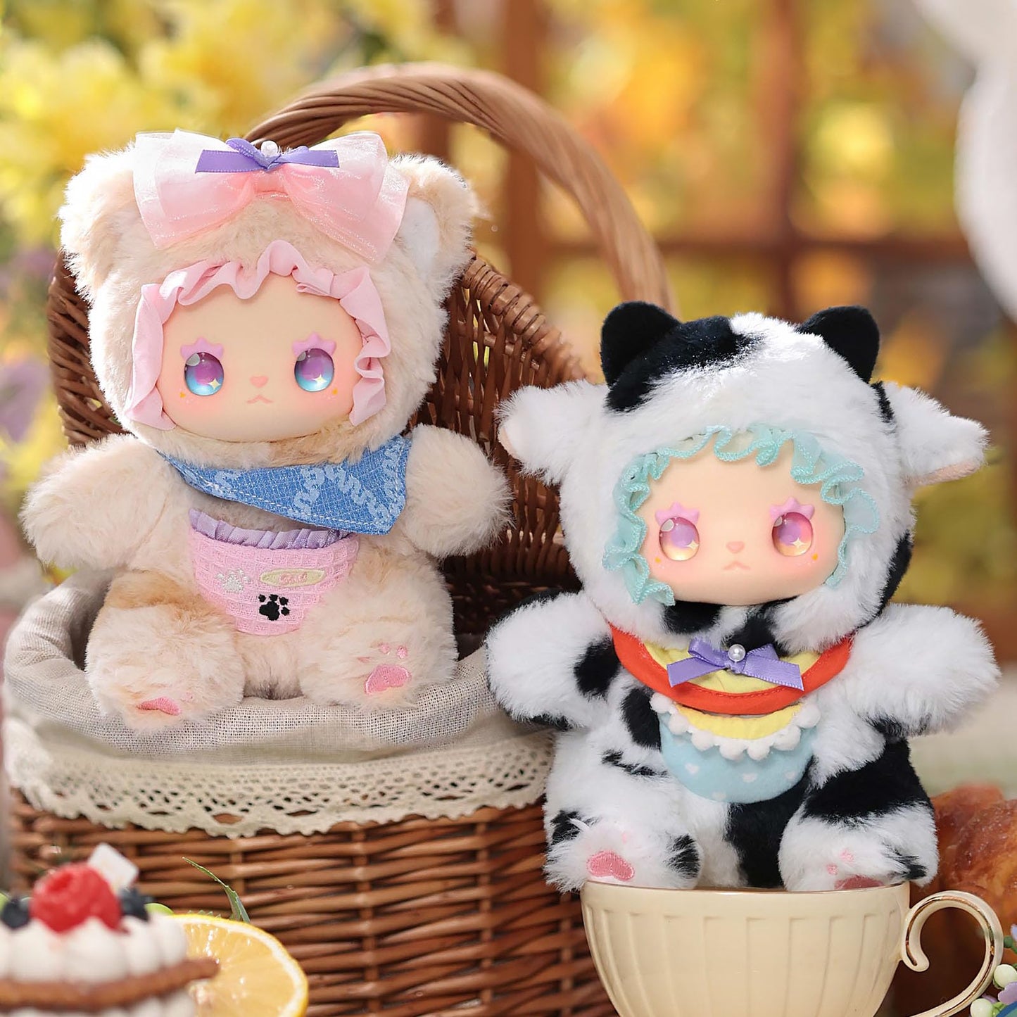 CALEMBOU Plush Doll Blind Box Figures, 6.7'' Cute Stuffed Animal Blind Plush, Kawaii 1 of 6 Possible Mystery Boxes Collectible Toys Cute Soft Plushies Birthday Gifts (Lovely Emma Pocket Zoo Series)