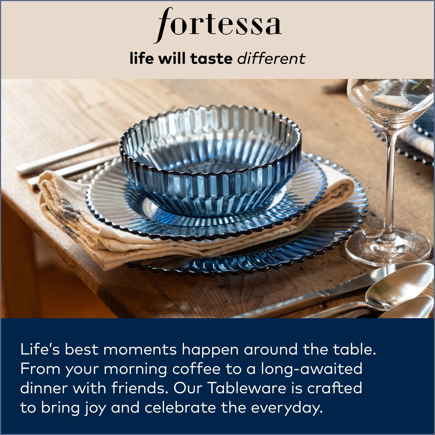 FORTESSA Debutante Vintage Themed Glassware, 10 Ounce Water Goblets (Set of 6), Dishwasher-Safe Water Glasses, Sage Green