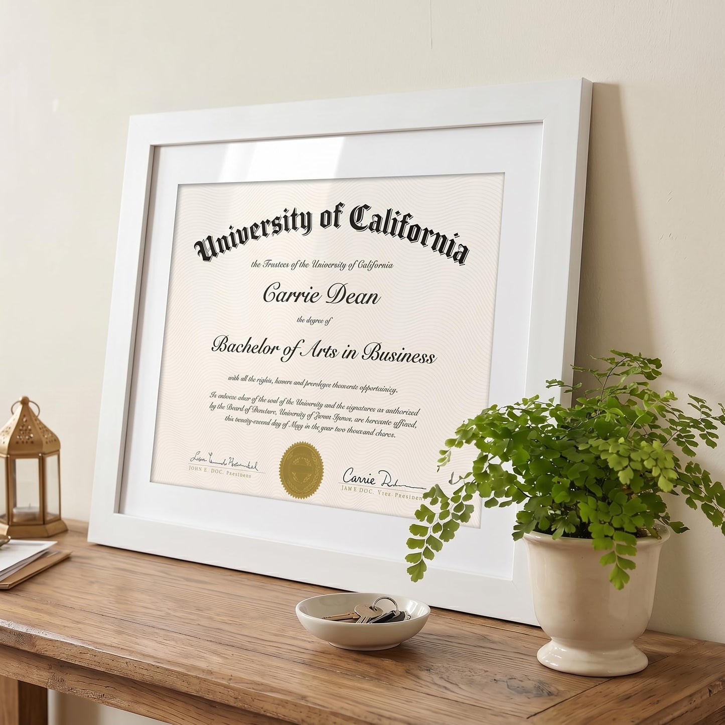 Americanflat 11x14 Diploma Frame with Shatter-Resistant Glass - Set of 2 - Use as 8.5x11 Frame with Mat or Display 11x14 Documents Without Mat - Certificate Frames with Engineered Wood - White